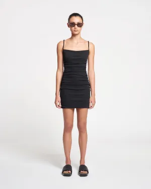 Adie - Mesh Jersey Dress - Black