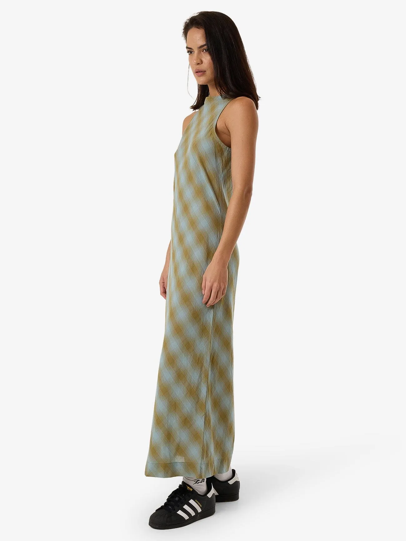 Ansley Arianna Maxi Dress - Stone Blue