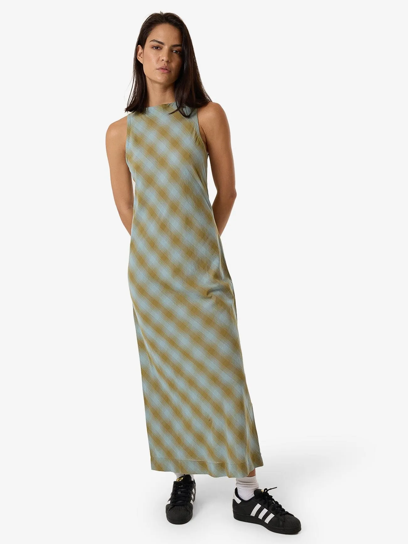 Ansley Arianna Maxi Dress - Stone Blue