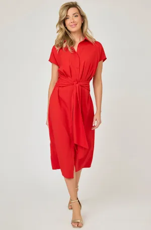 Belted Button-up dress