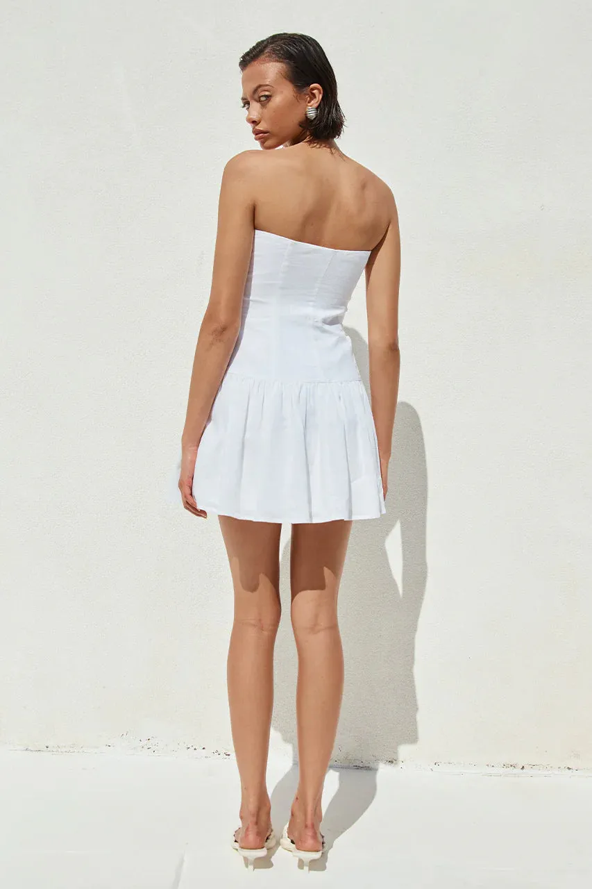 BRONWYN MINI DRESS WHITE