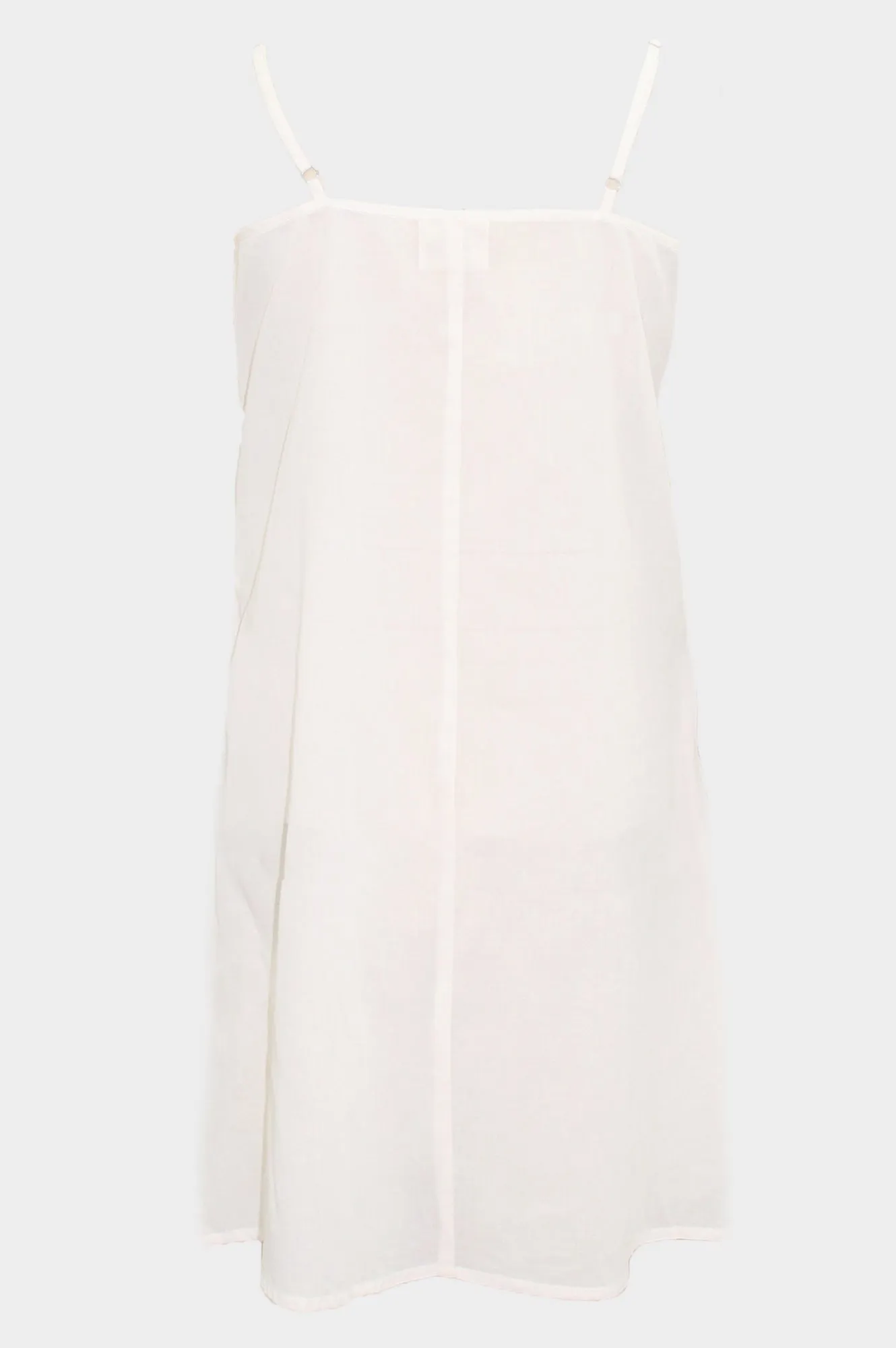 Cami V Midi Slip Dress | White