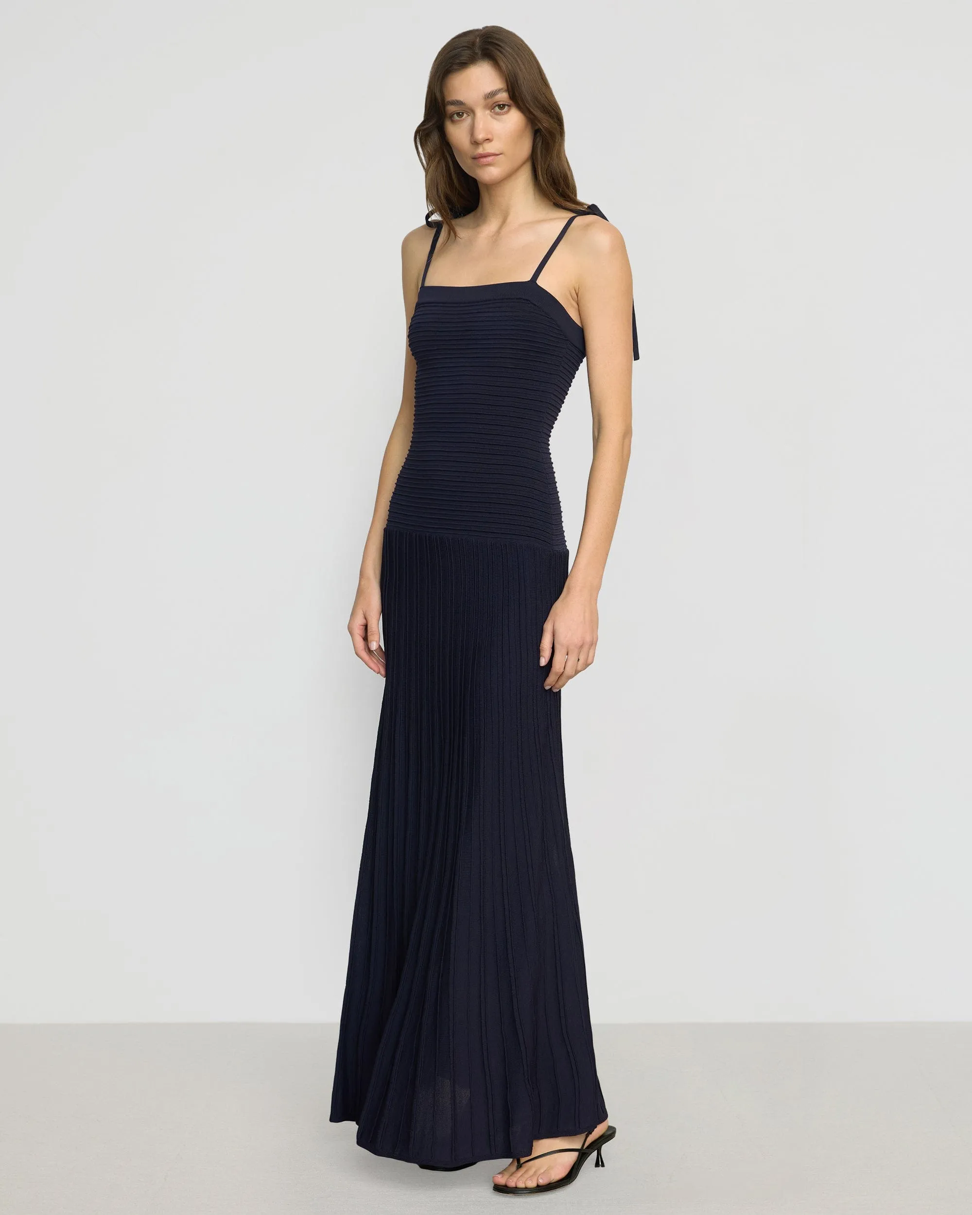 Chan Ottoman-Knit Dress
