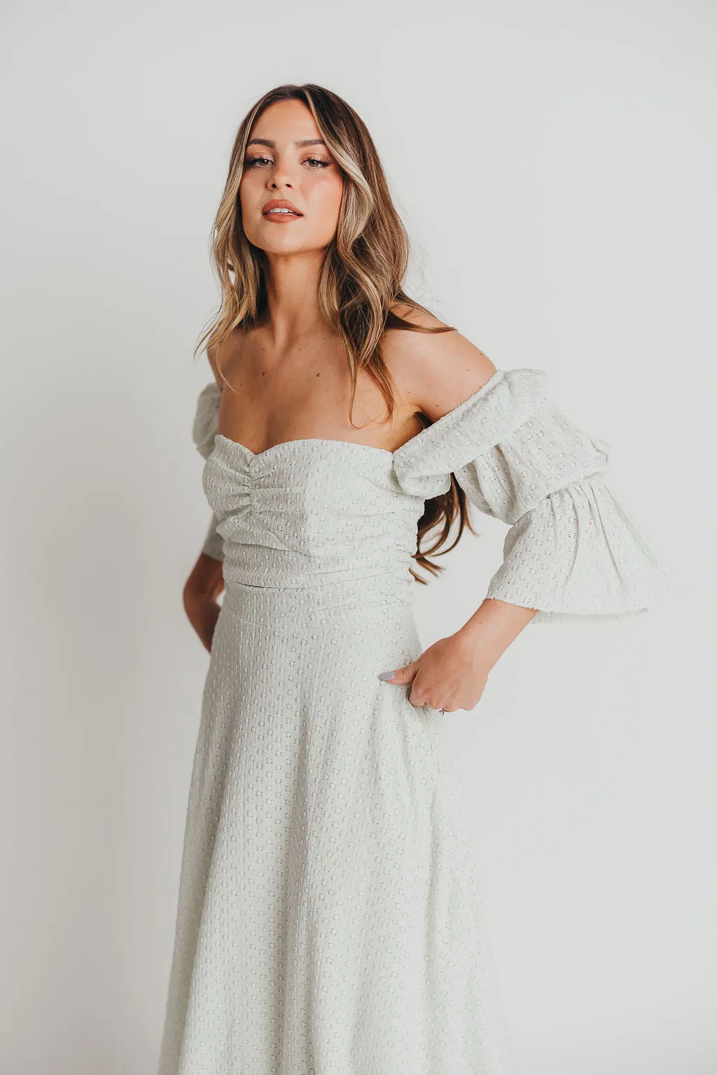 Corrine Tiered Sleeve Maxi Dress with Pockets in Mint - Bump Friendly & Inclusive Sizing (S-3XL) - PRE-ORDER
