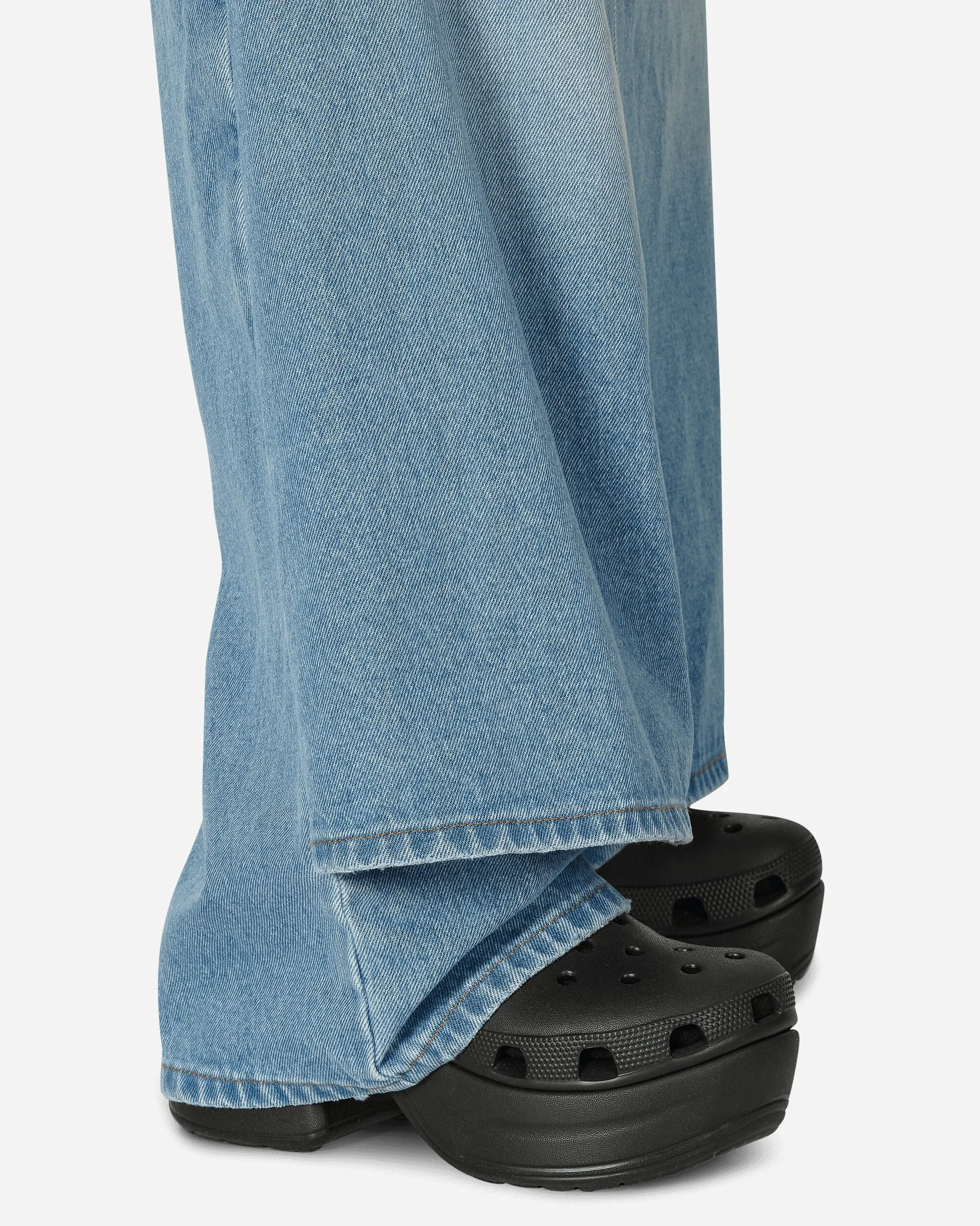 Denim Pant Skirt Light Blue