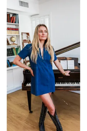 Downtown Denim Mini Dress