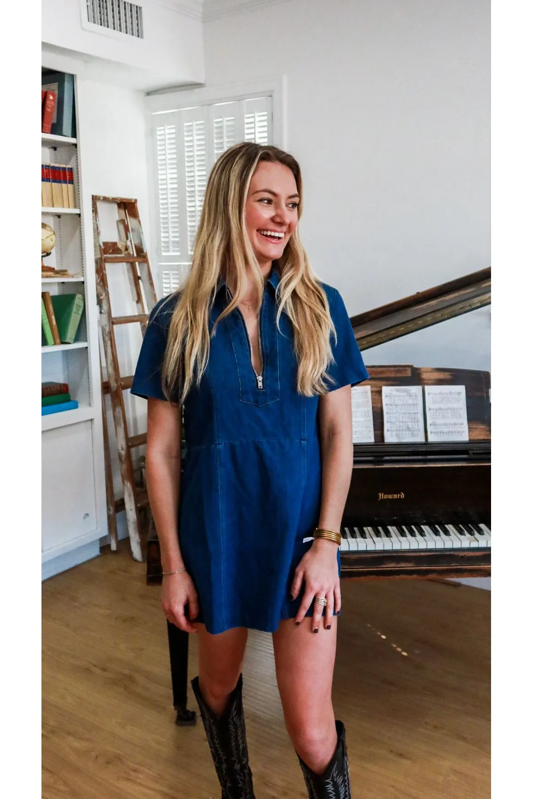 Downtown Denim Mini Dress