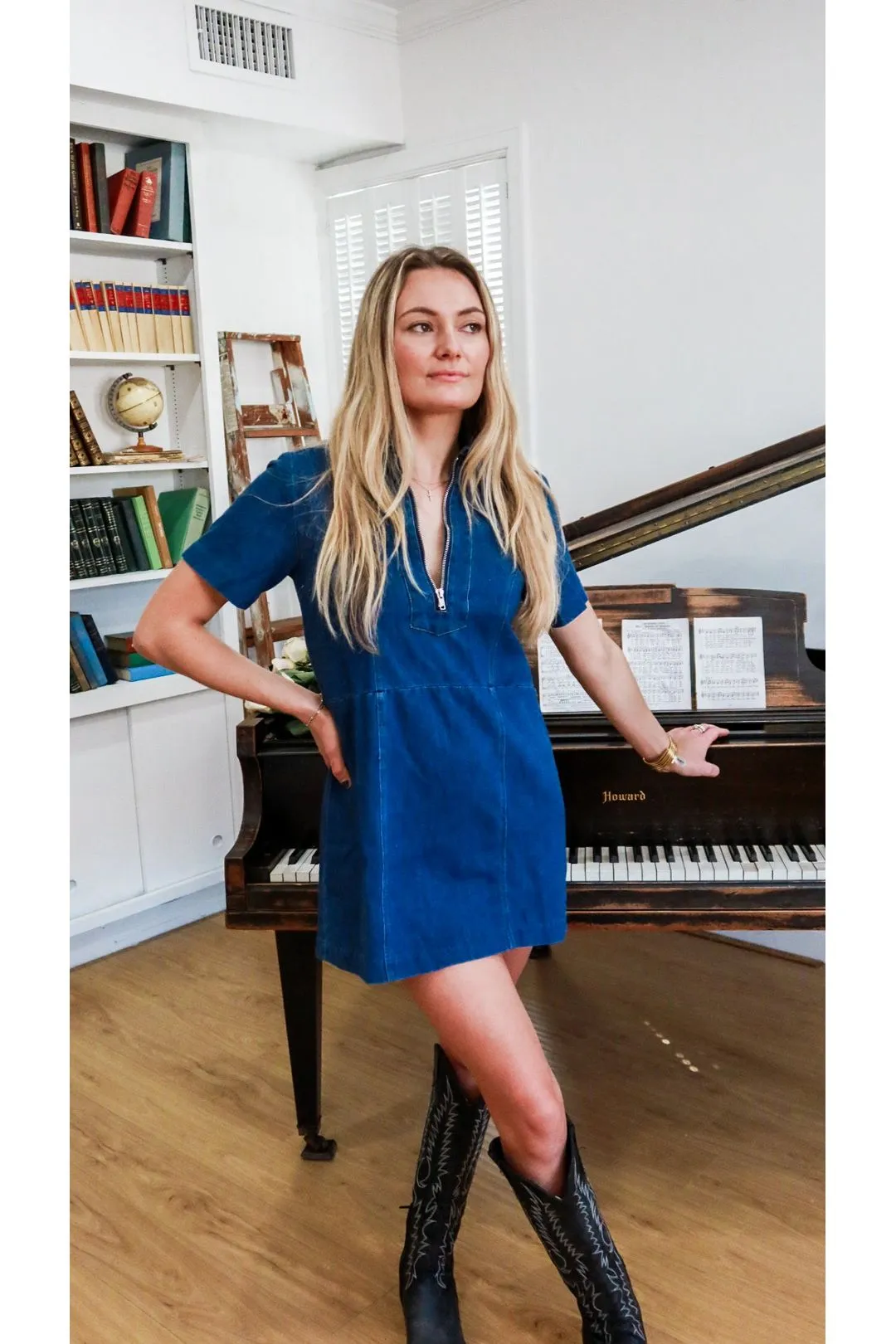 Downtown Denim Mini Dress