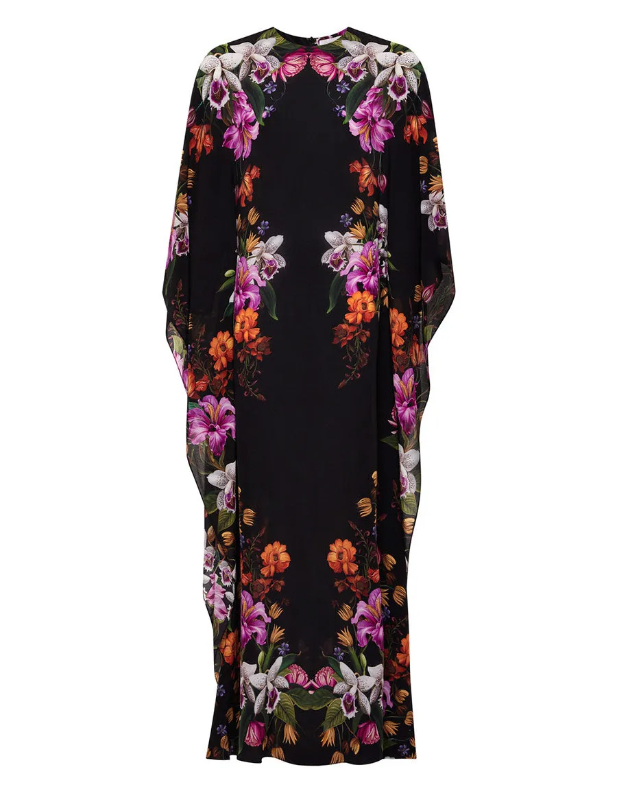 Eloise Crepe Maxi Dress - Painterly Flower - SALE