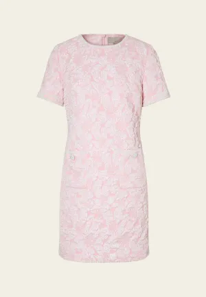 Embossed-effect Jacquard Dress