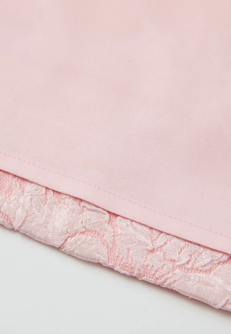 Embossed-effect Jacquard Dress
