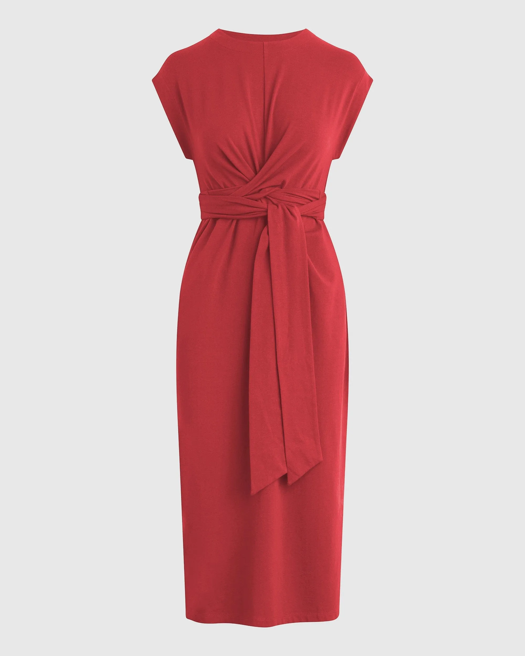 Fei Tie-Front Organic Cotton Dress (Petite)