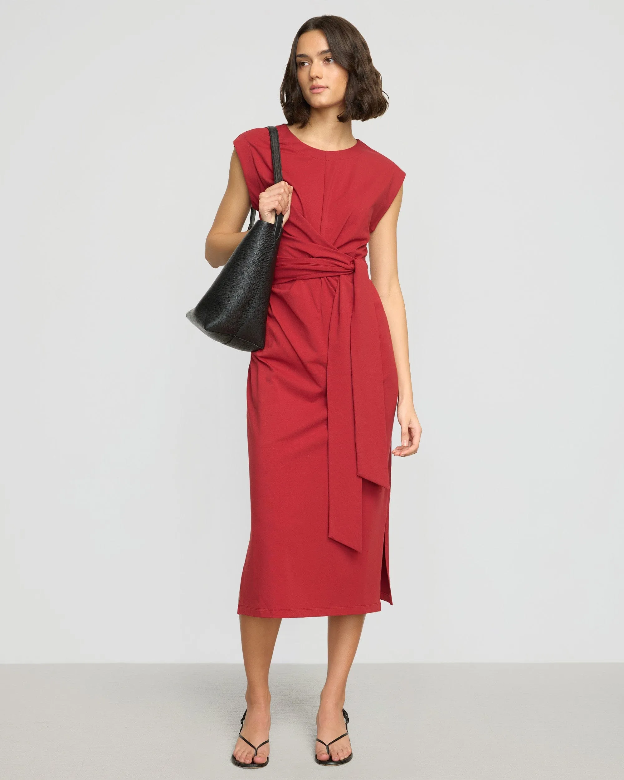 Fei Tie-Front Organic Cotton Dress