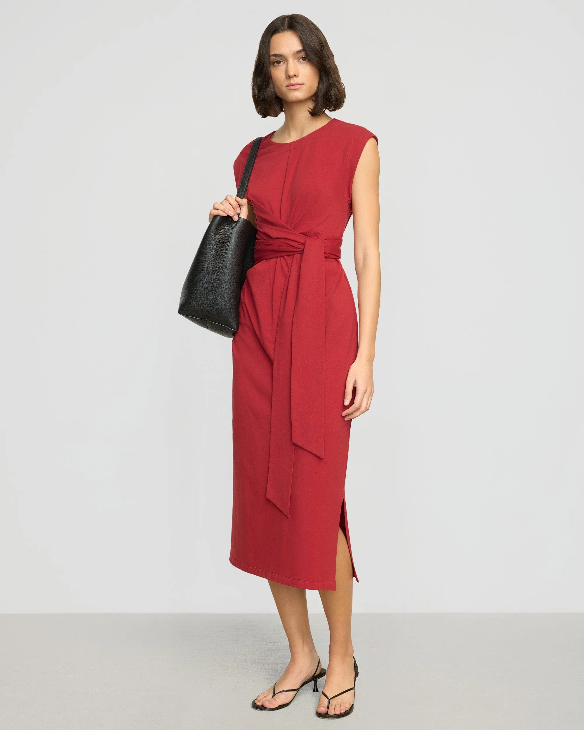 Fei Tie-Front Organic Cotton Dress