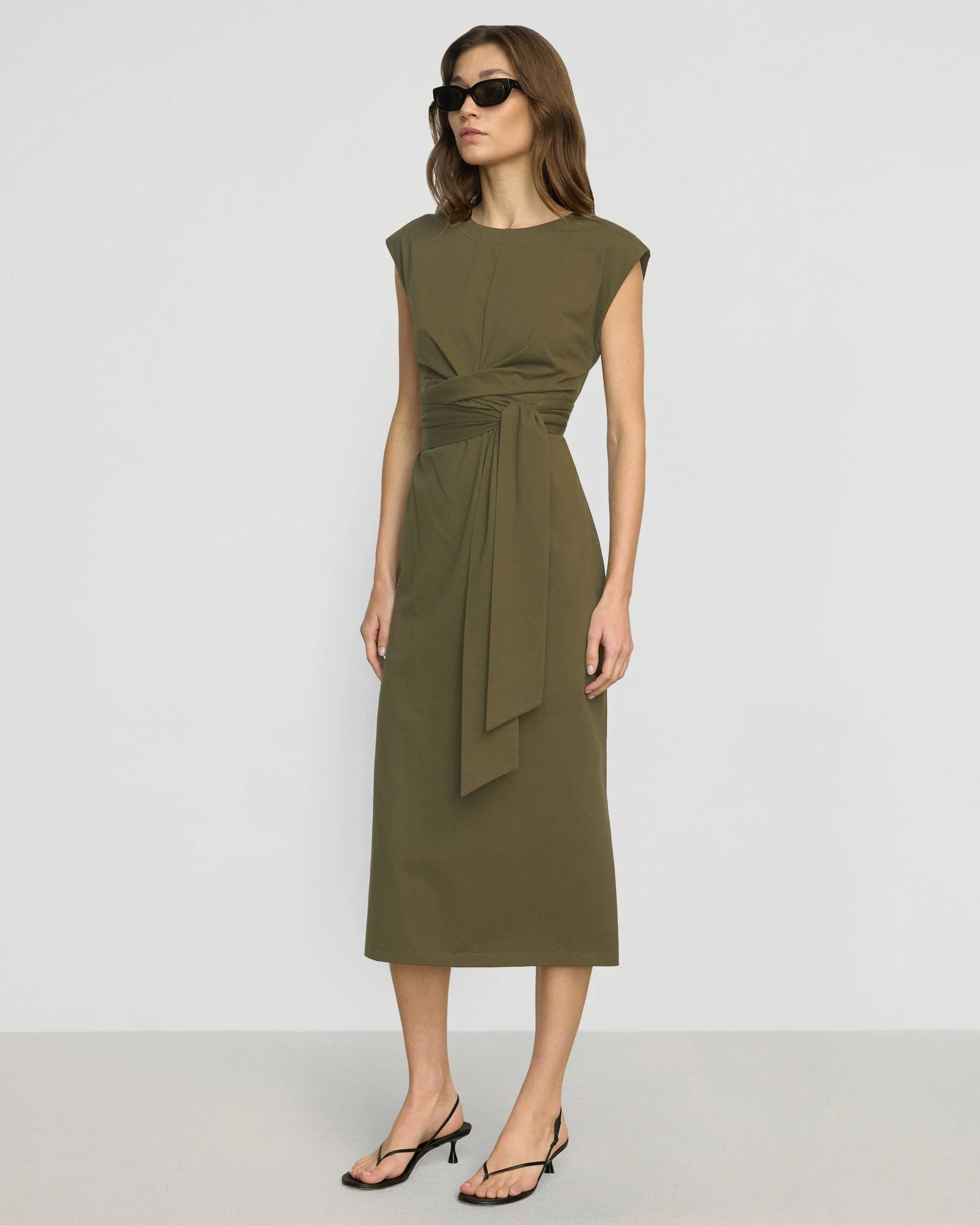 Fei Tie-Front Organic Cotton Dress