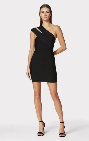 ICON ONE SHOULDER MINI DRESS