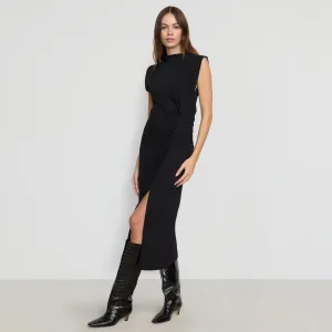 Khelan Sculpted Ruched-Waist Dress
