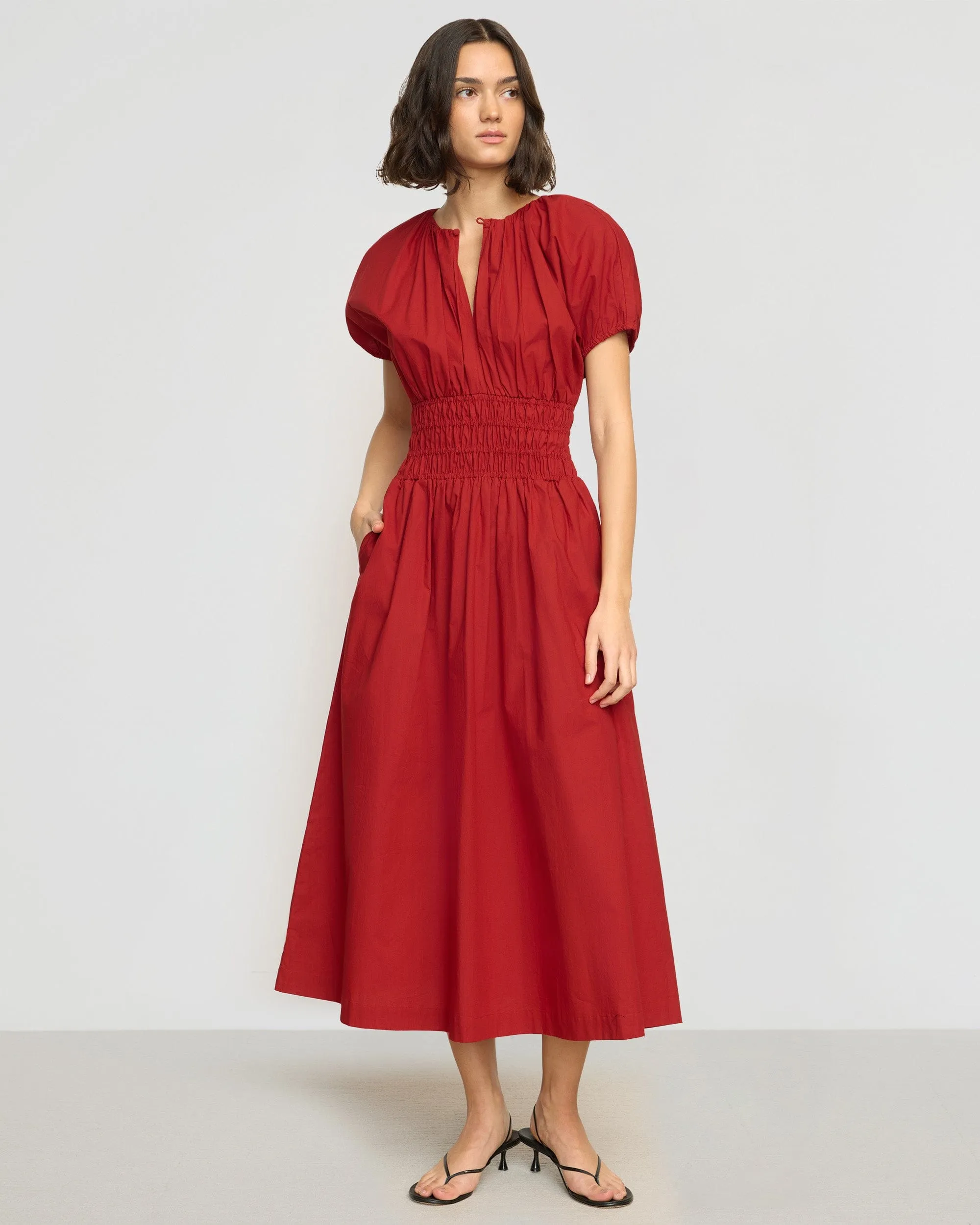 Kyla Organic Cotton Blouson Dress