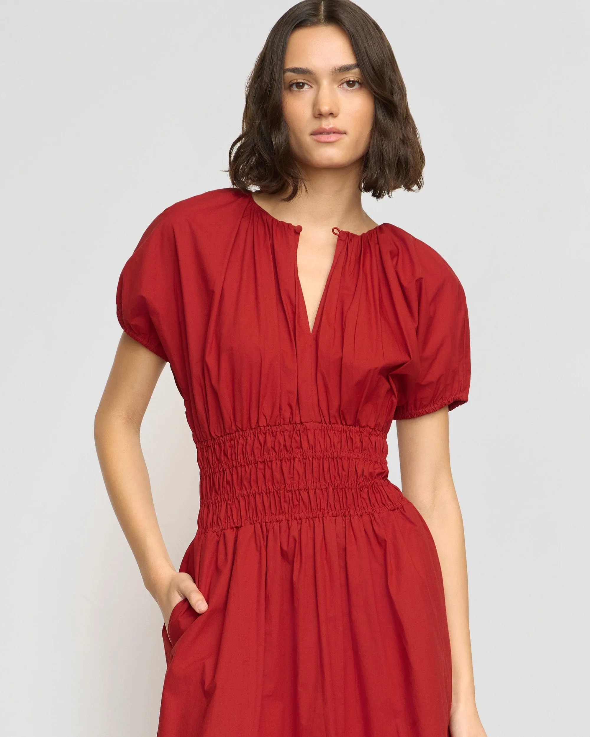 Kyla Organic Cotton Blouson Dress