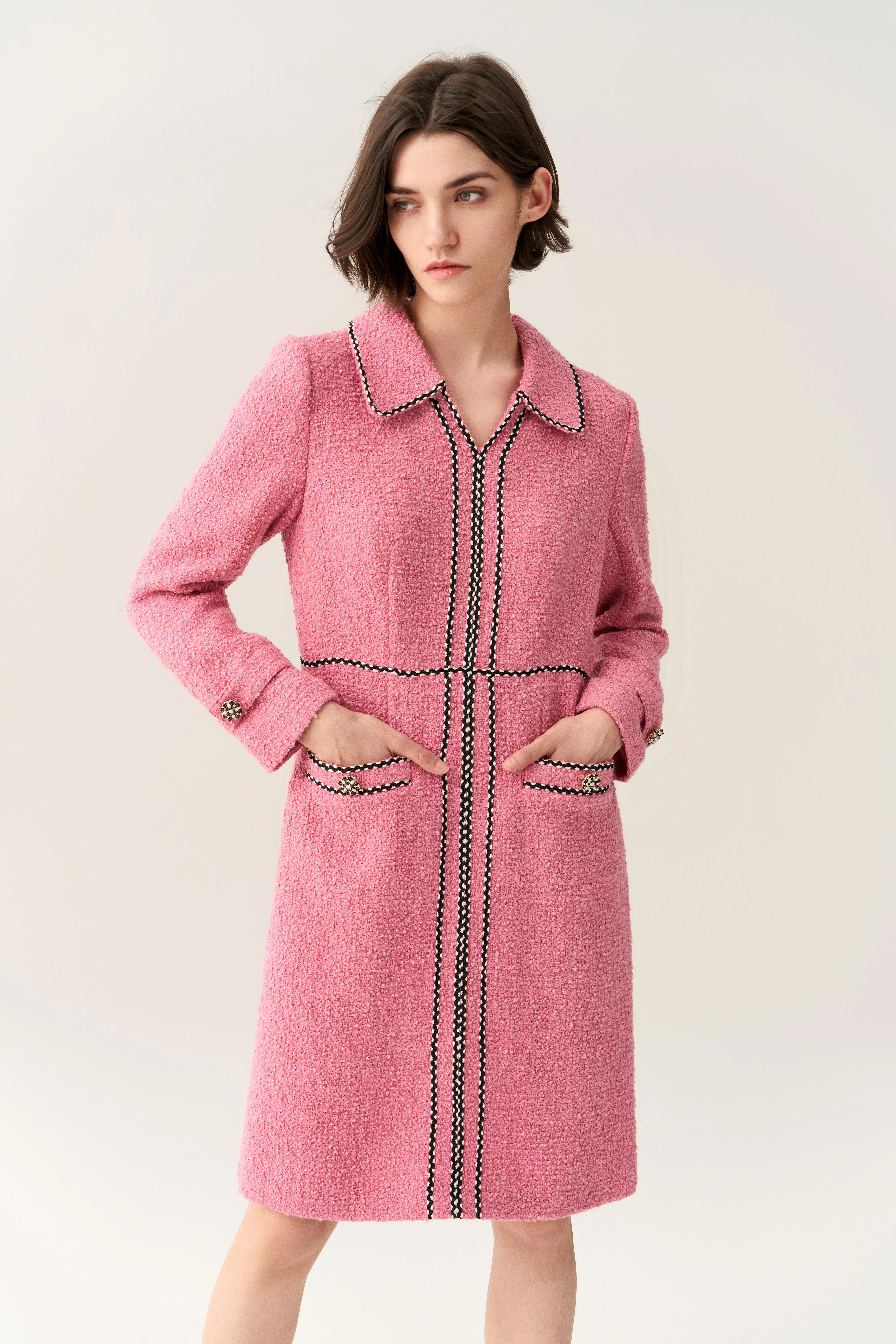 Lapel Midi Dress