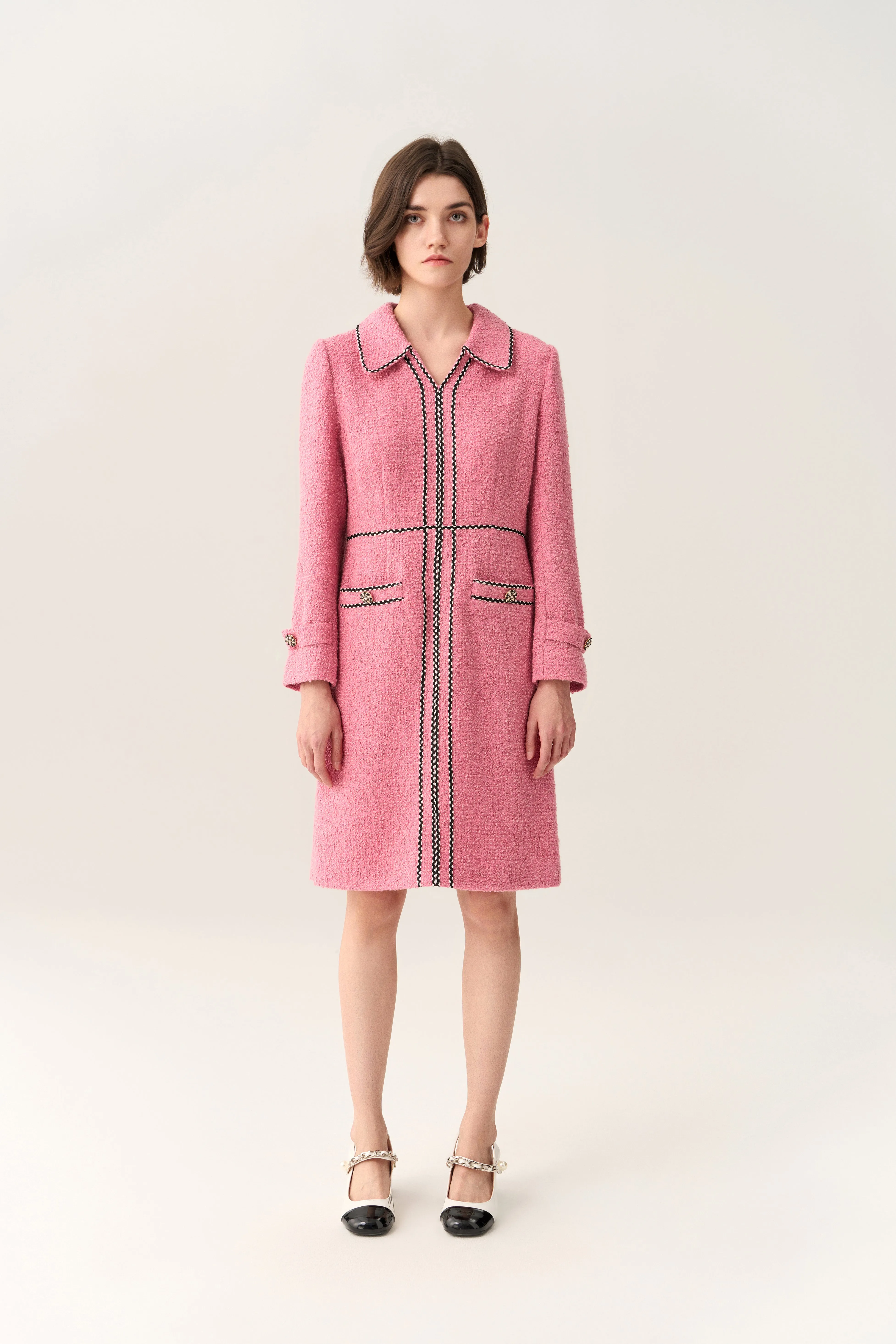 Lapel Midi Dress