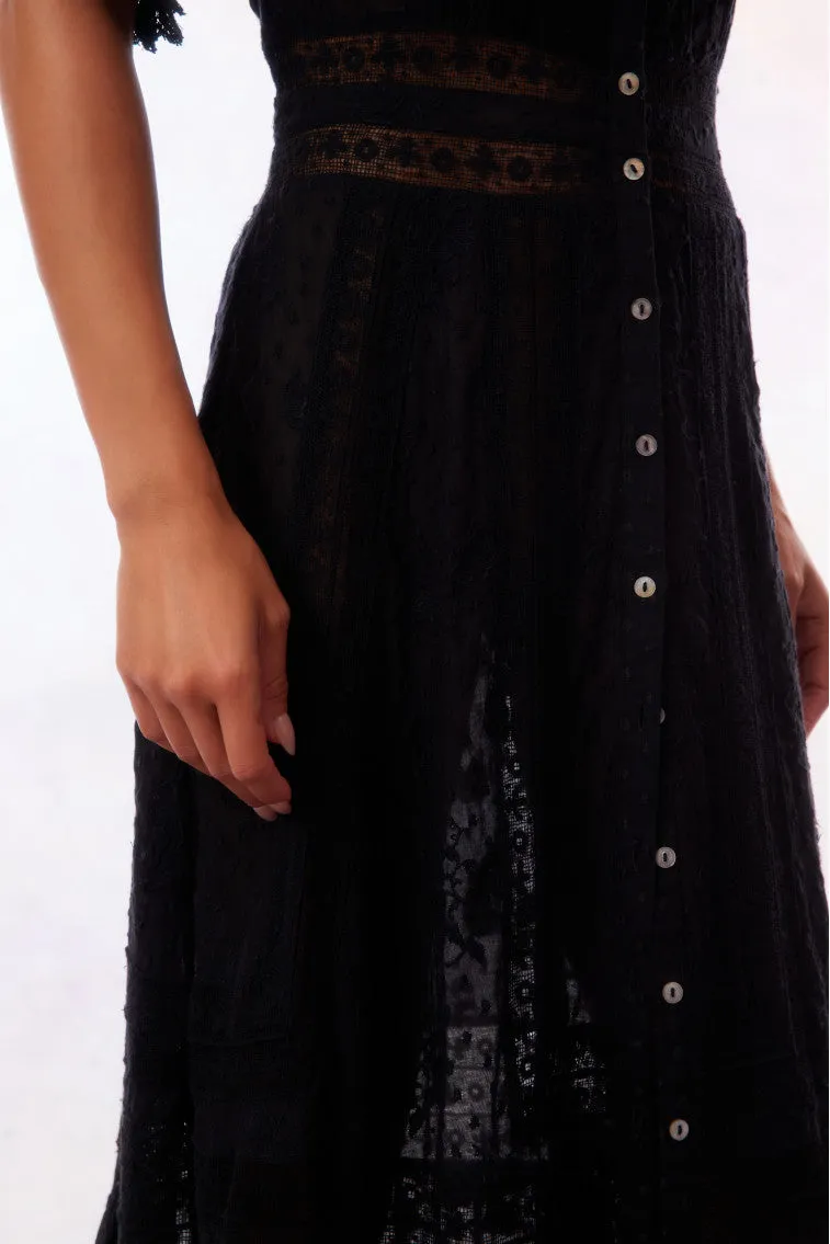 Minka Maxi Dress-BLACK