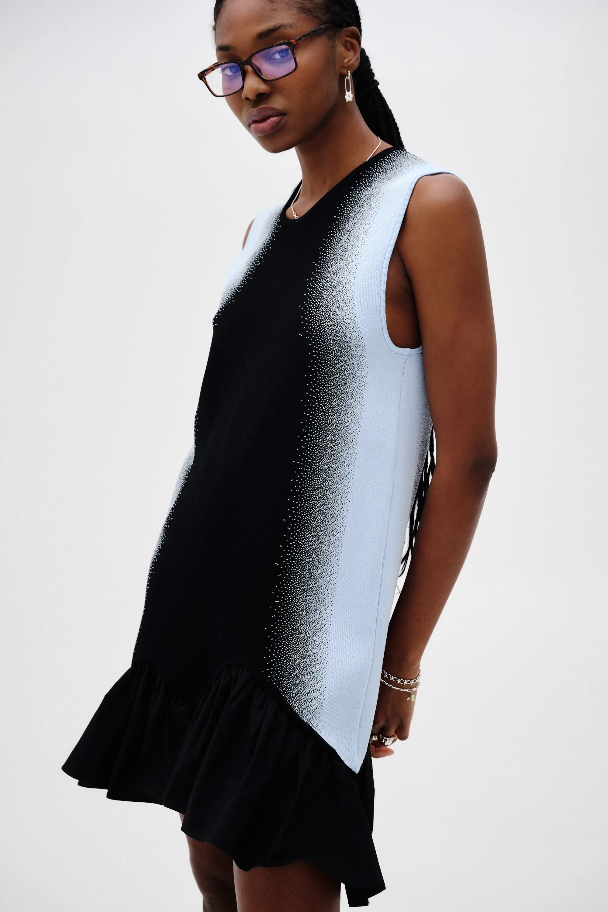 MOCHI MIXED MEDIA TANK DRESS