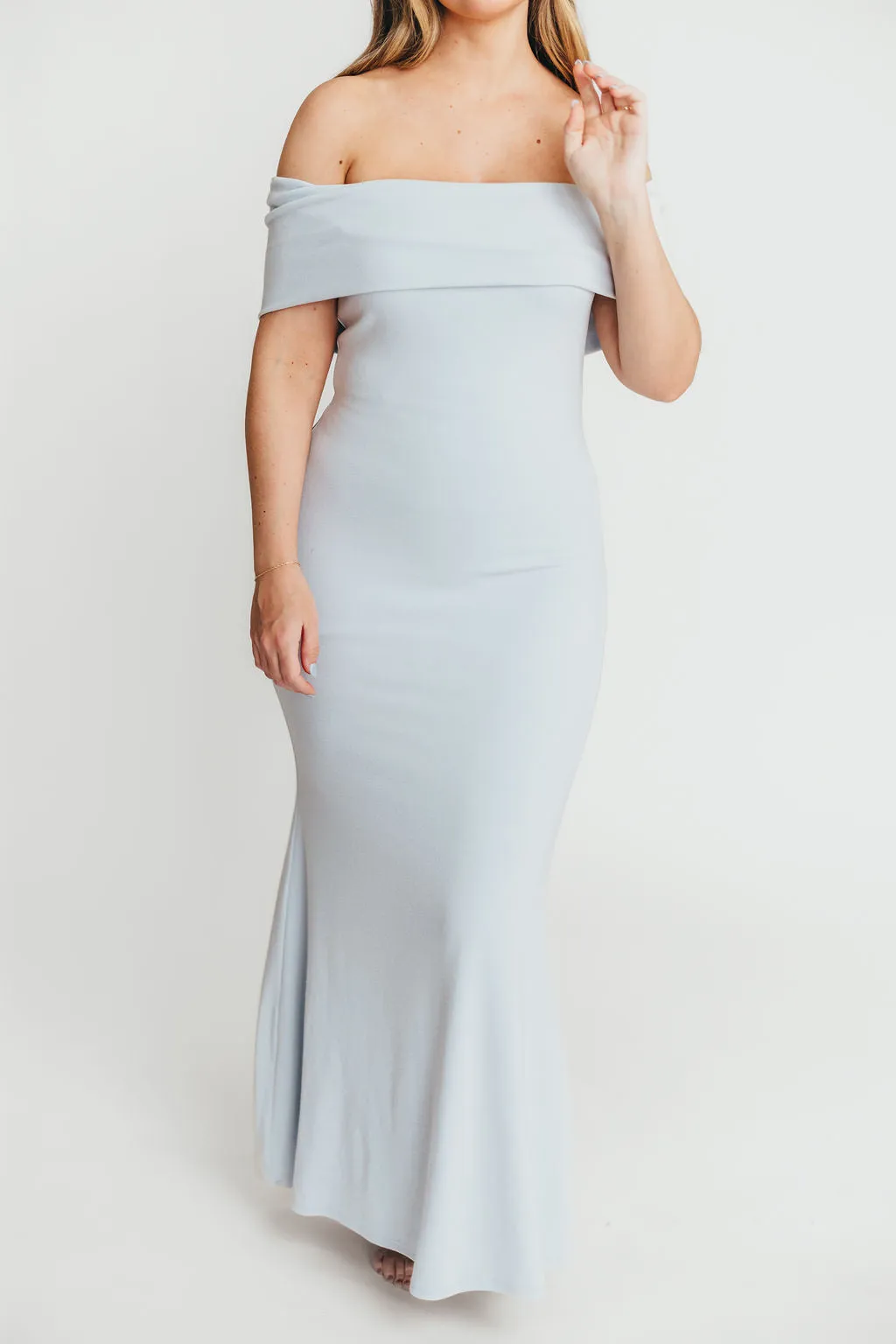 Monroe Maxi Dress in Blue - Bump Friendly (Small Restock for Sold Out Sizes - End of May)