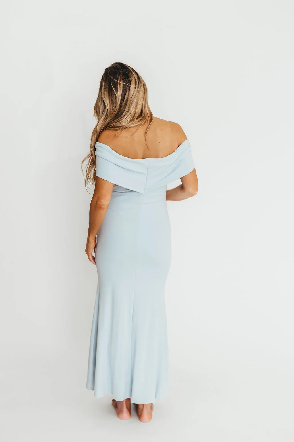 Monroe Maxi Dress in Blue - Bump Friendly (Small Restock for Sold Out Sizes - End of May)