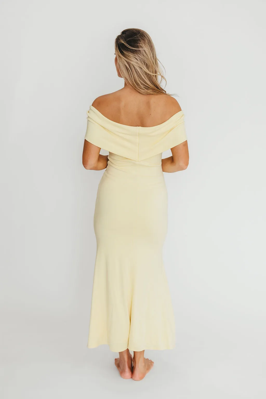 Monroe Maxi Dress in Butter Yellow - Bump Friendly (Small Restock for Sold Out Sizes- End of May)