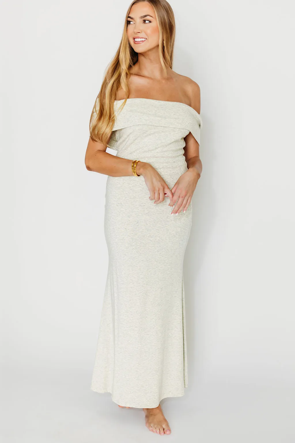 Monroe Maxi Dress in Heather Grey -Bump Friendly- PRE-ORDER