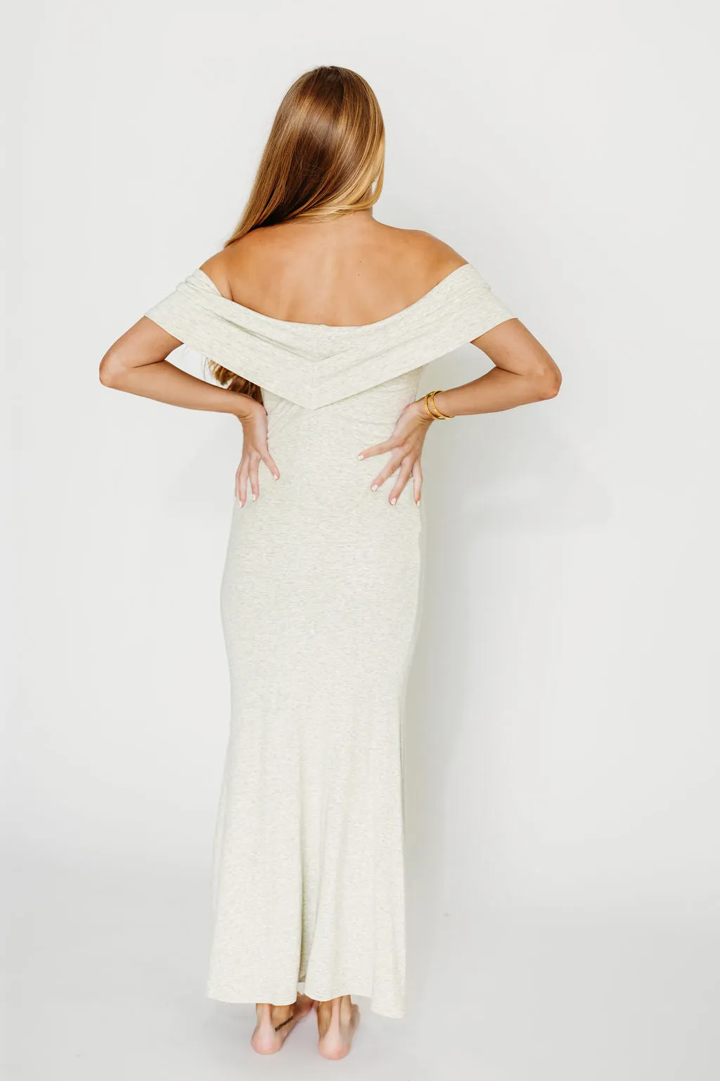 Monroe Maxi Dress in Heather Grey -Bump Friendly- PRE-ORDER