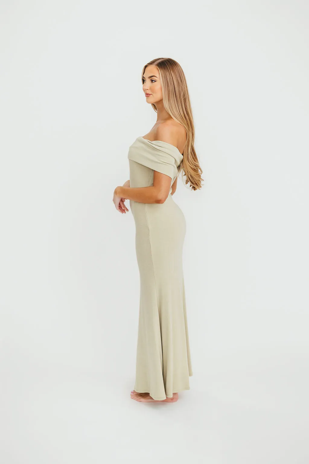 Monroe Maxi Dress in Sage - Bump Friendly