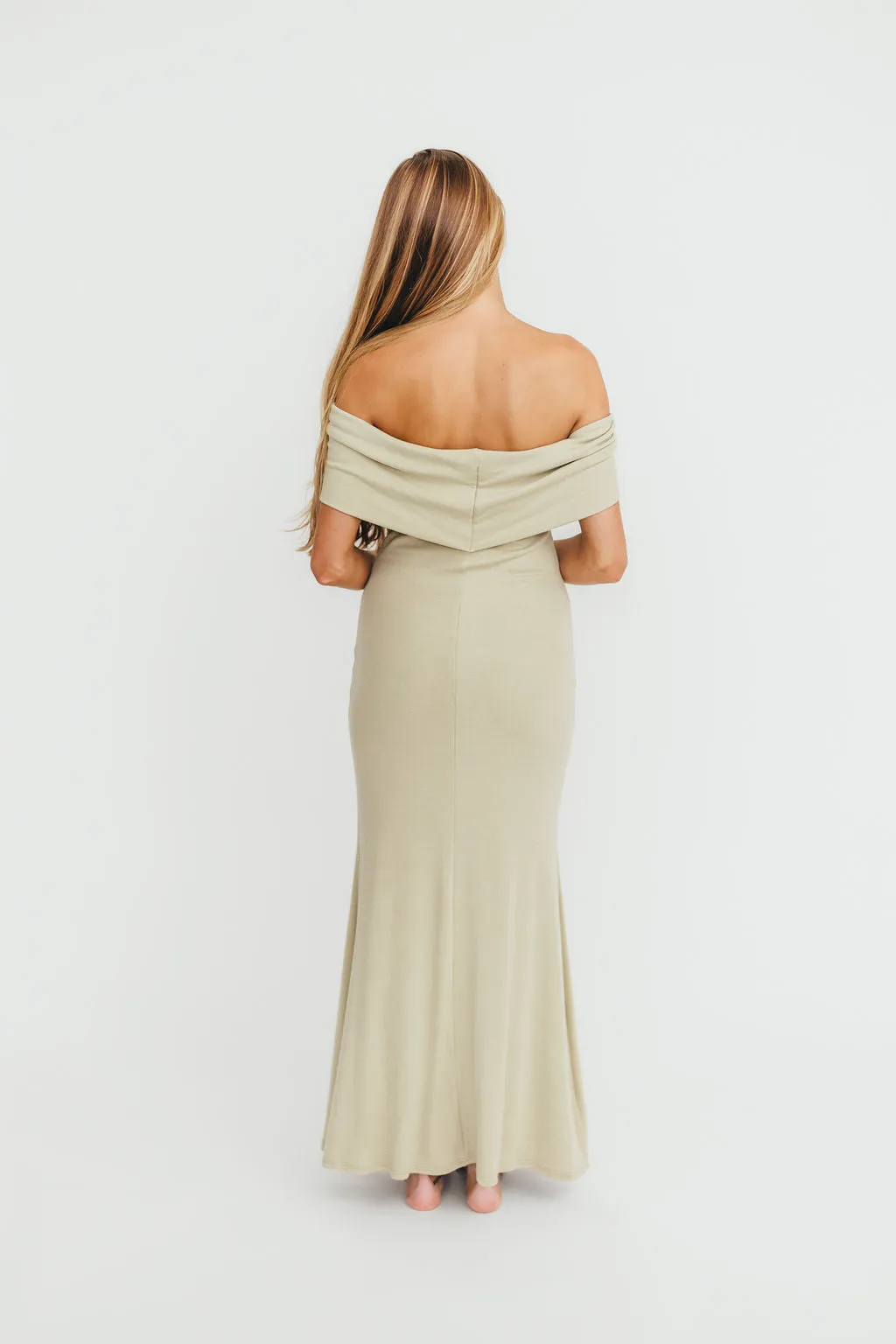 Monroe Maxi Dress in Sage - Bump Friendly