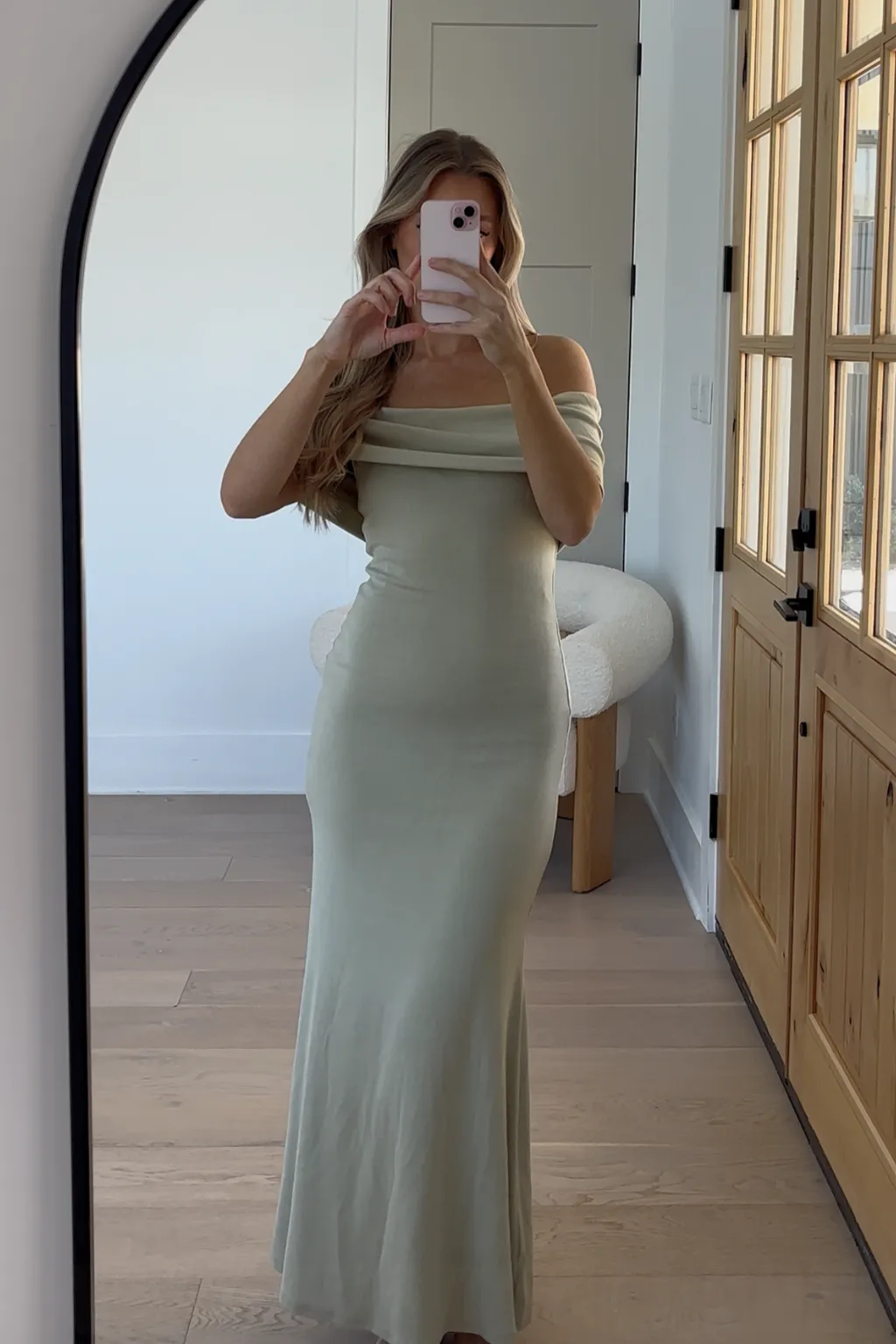 Monroe Maxi Dress in Sage - Bump Friendly
