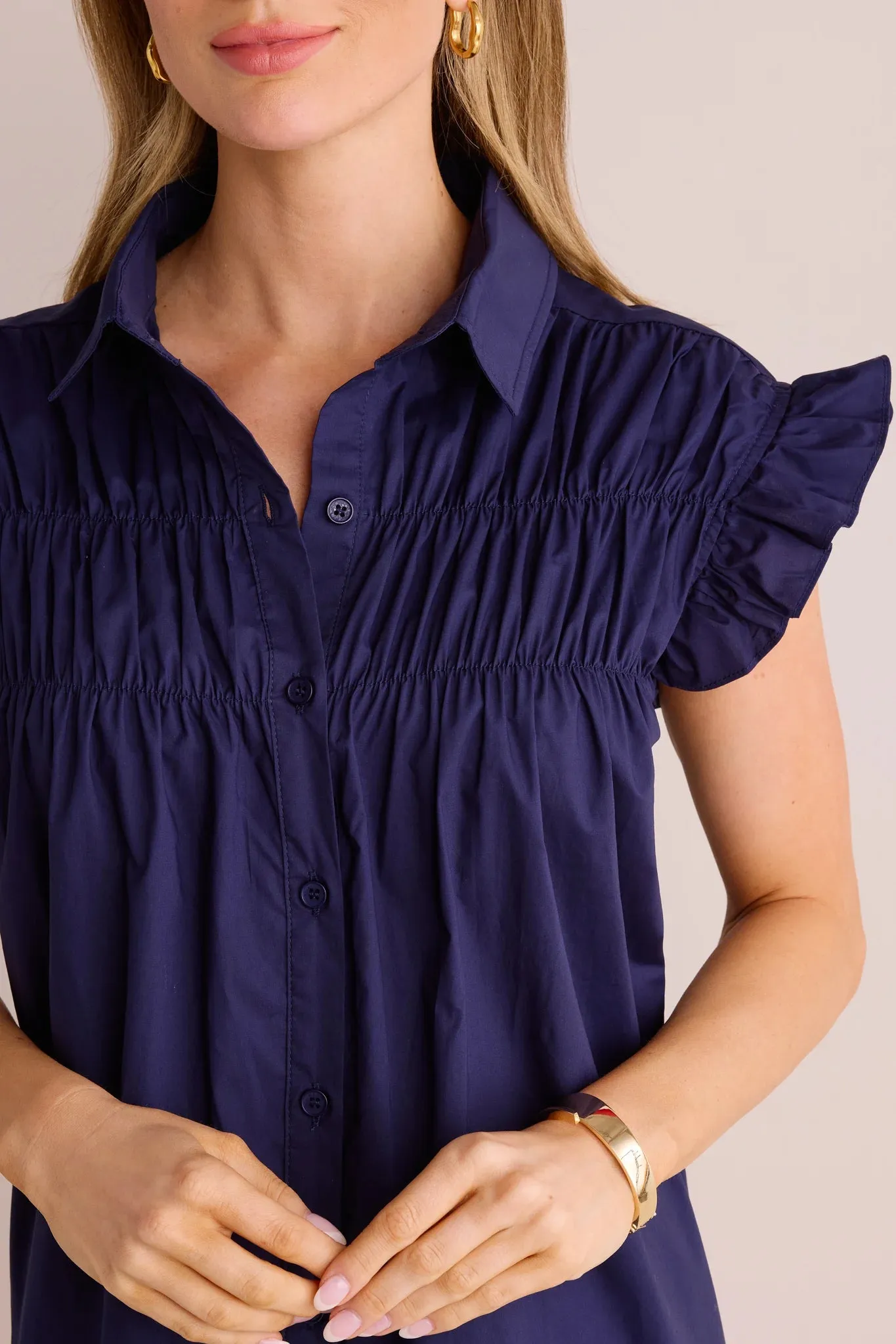 Neacie Dress- Navy