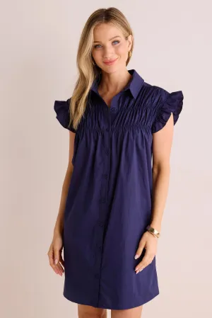Neacie Dress- Navy