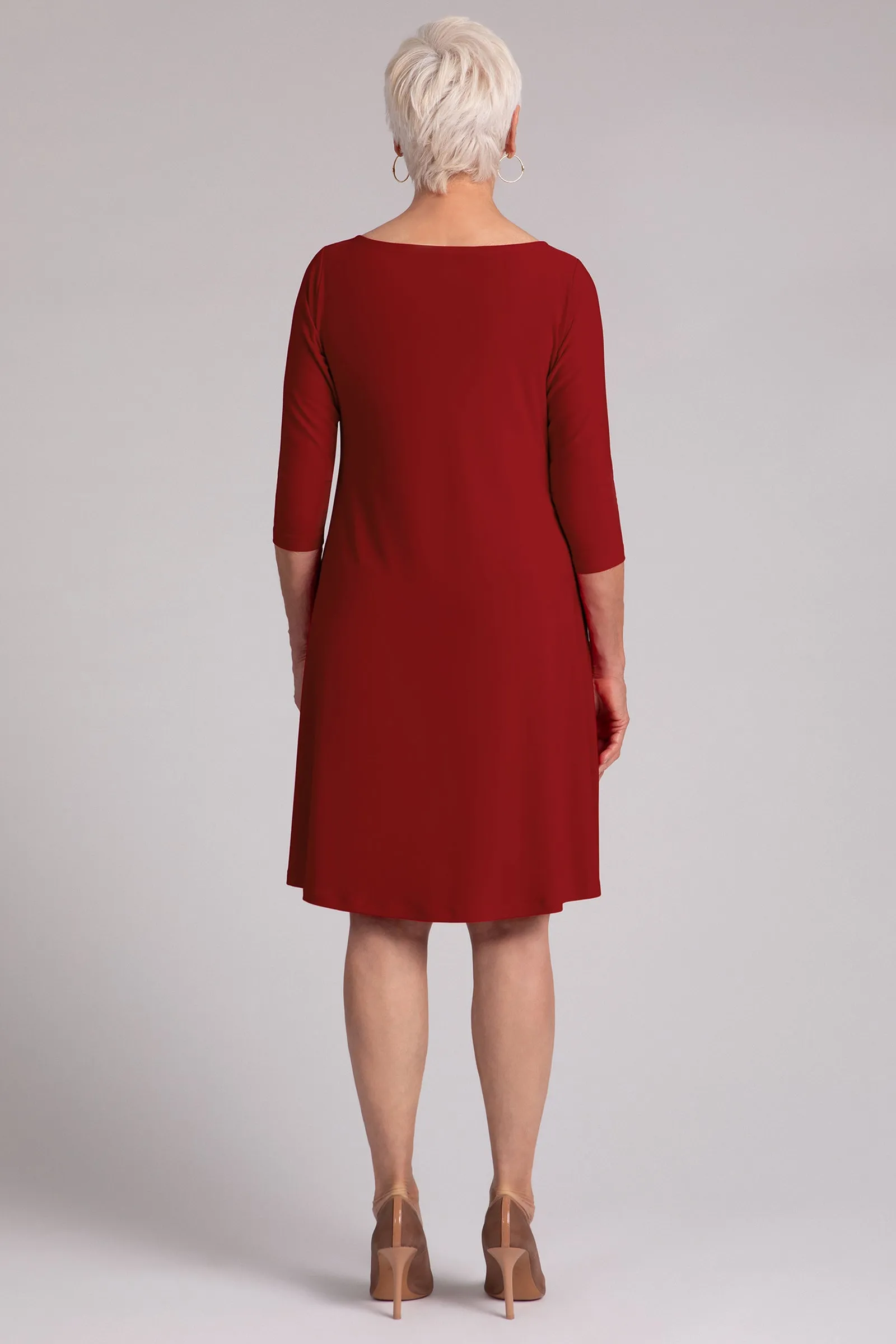 Nu Trapeze Dress | Red