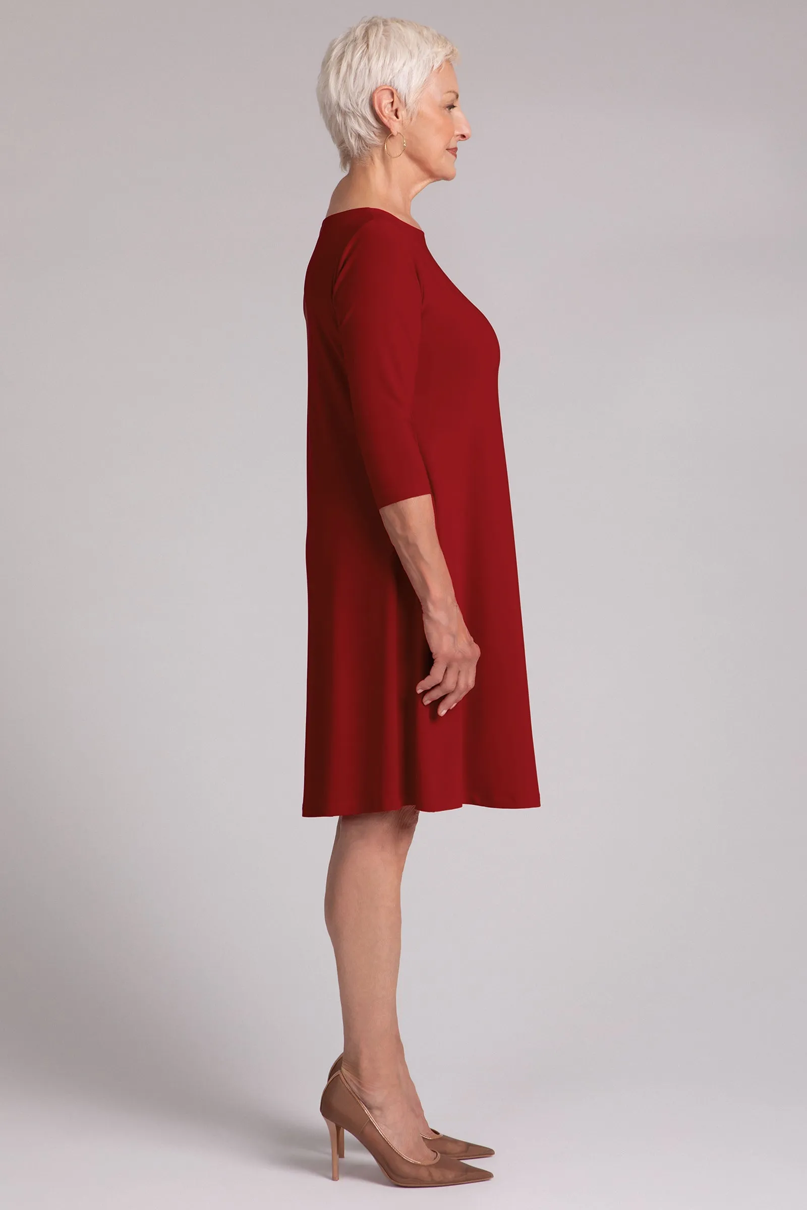 Nu Trapeze Dress | Red