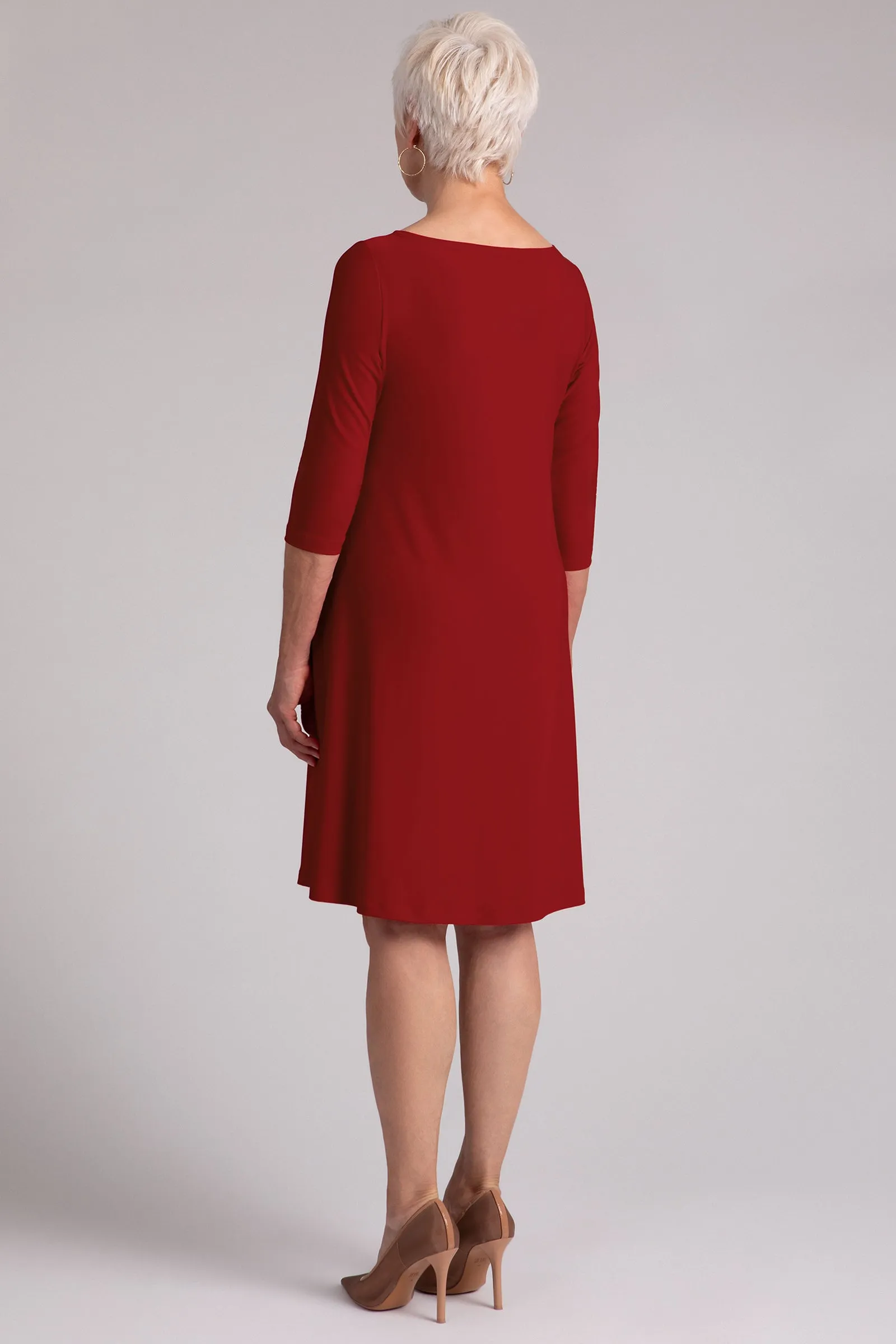 Nu Trapeze Dress | Red