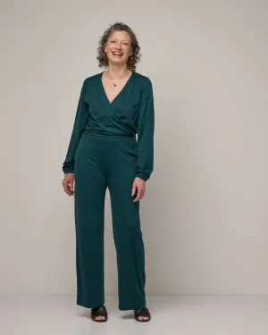 Paisley Wrap Jumpsuit