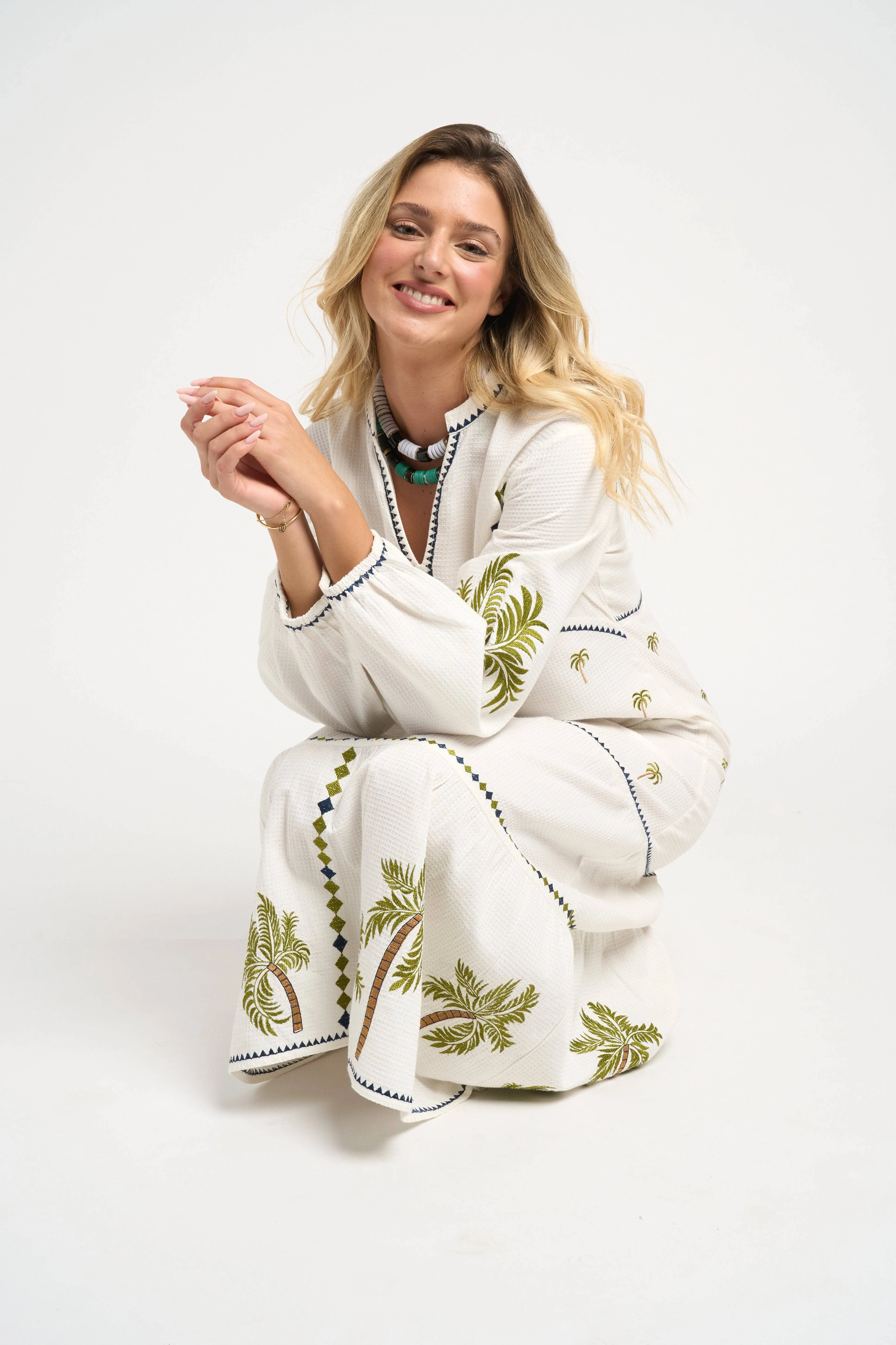 Ria Palm Dress