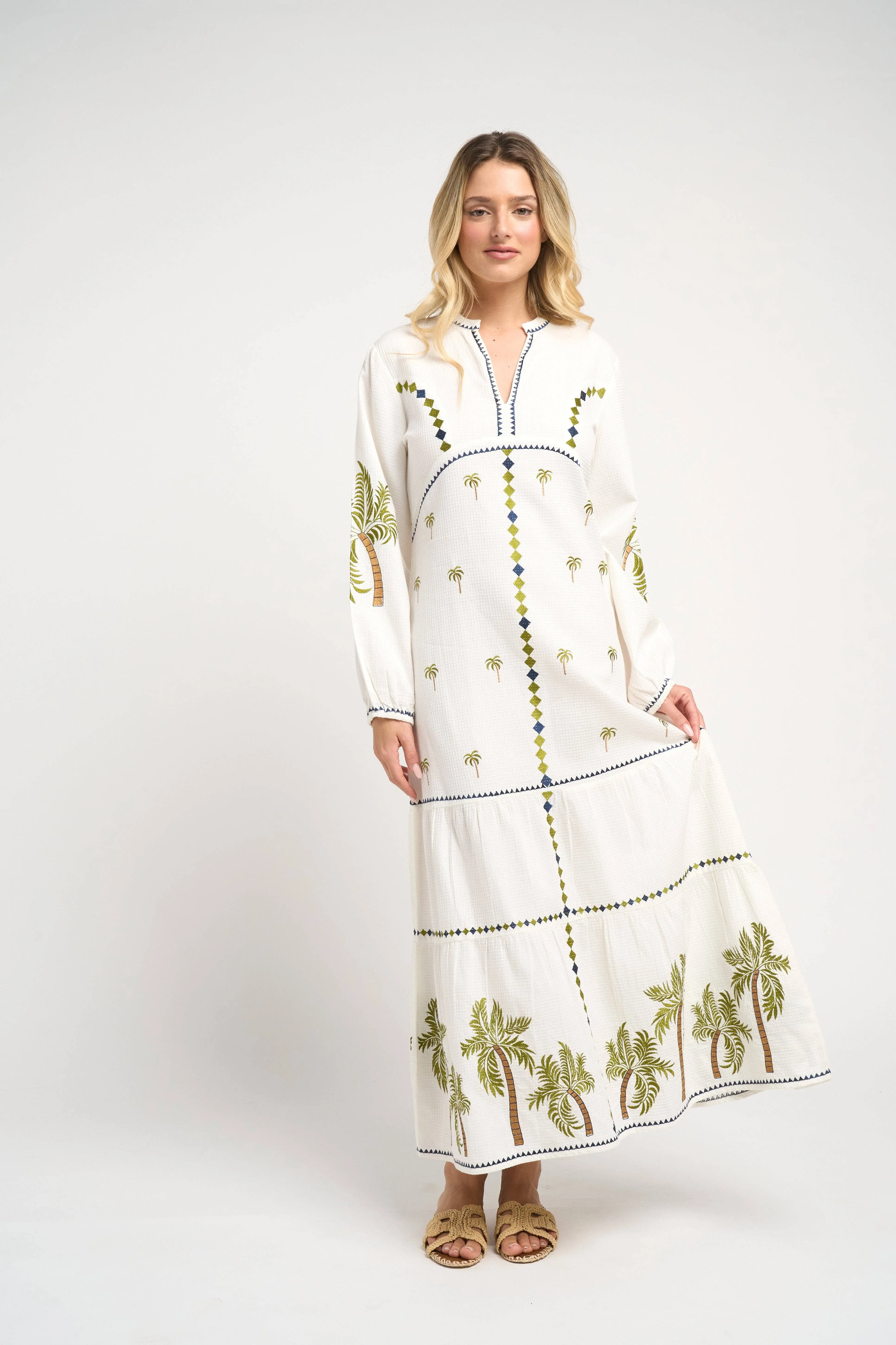 Ria Palm Dress