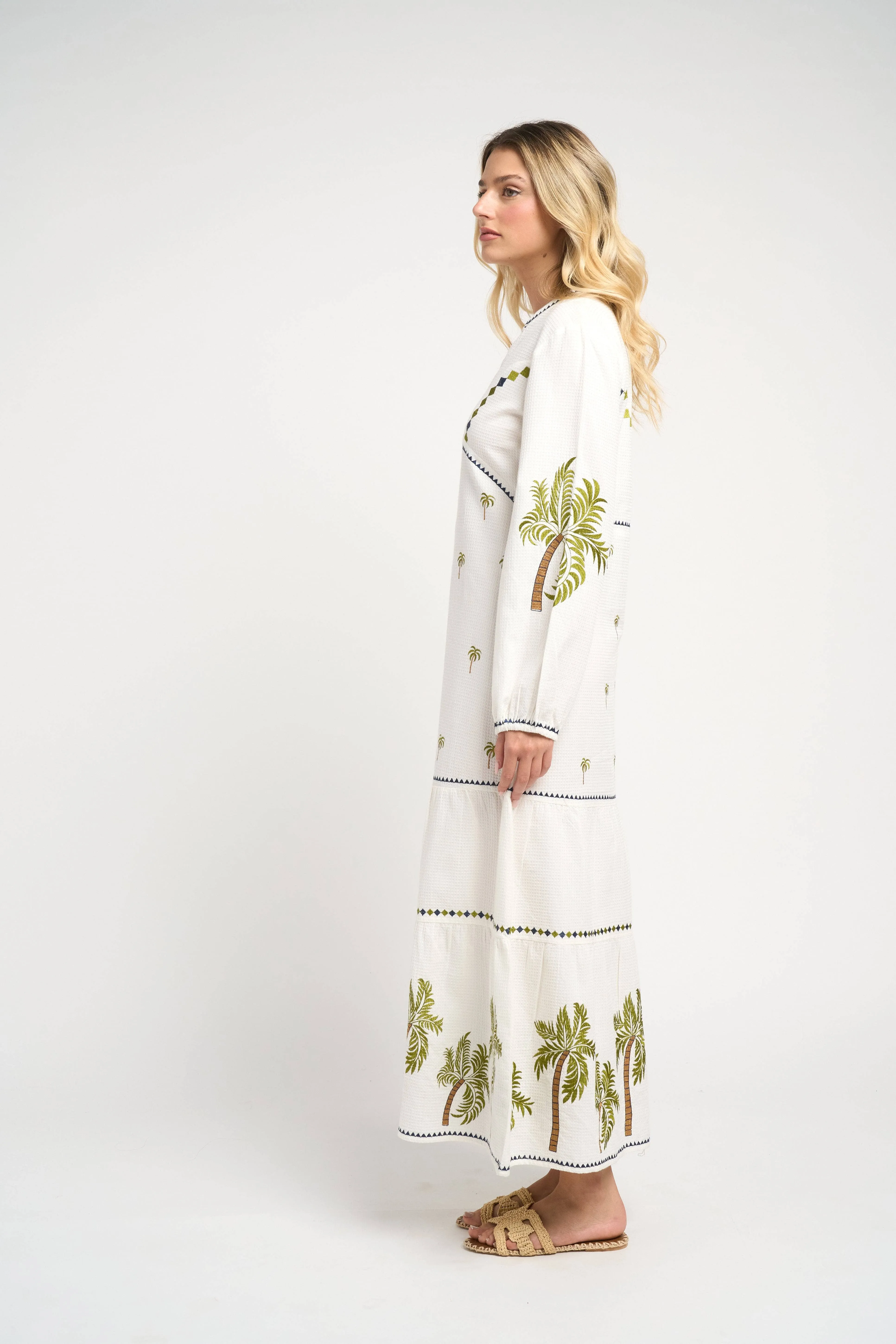 Ria Palm Dress