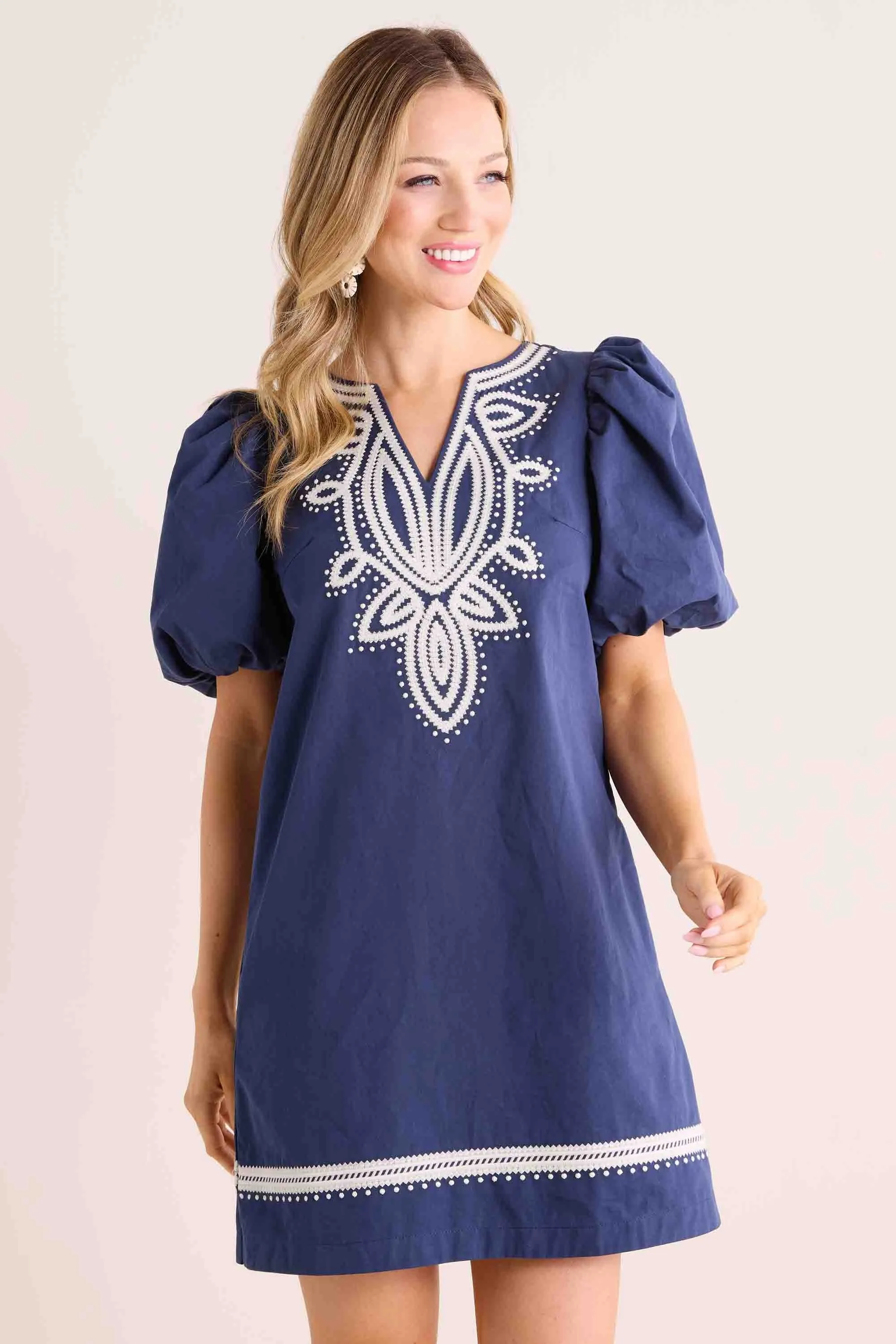 Roxanne Dress- Navy