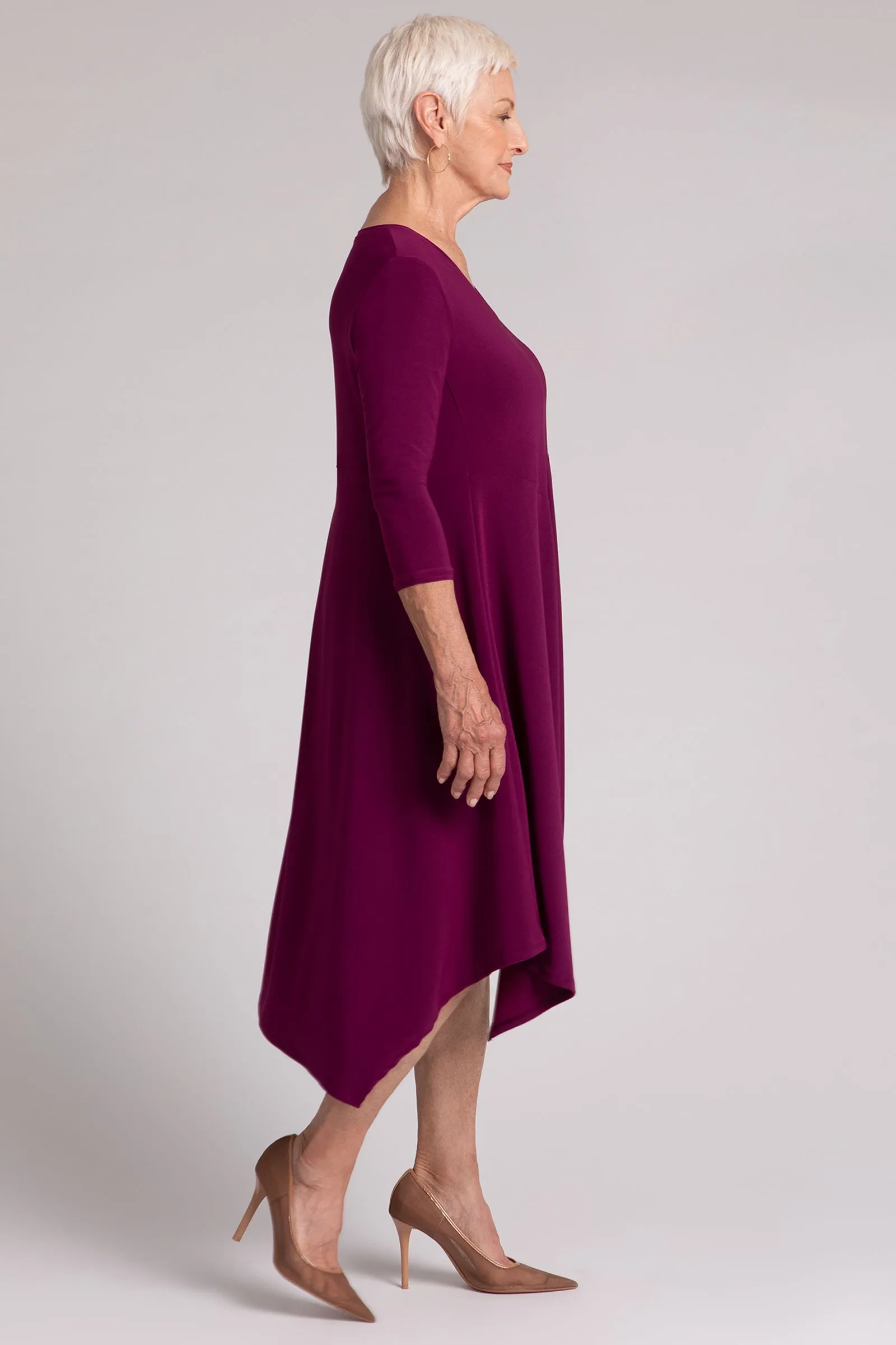 Slant Pocket Dress | Amaranth