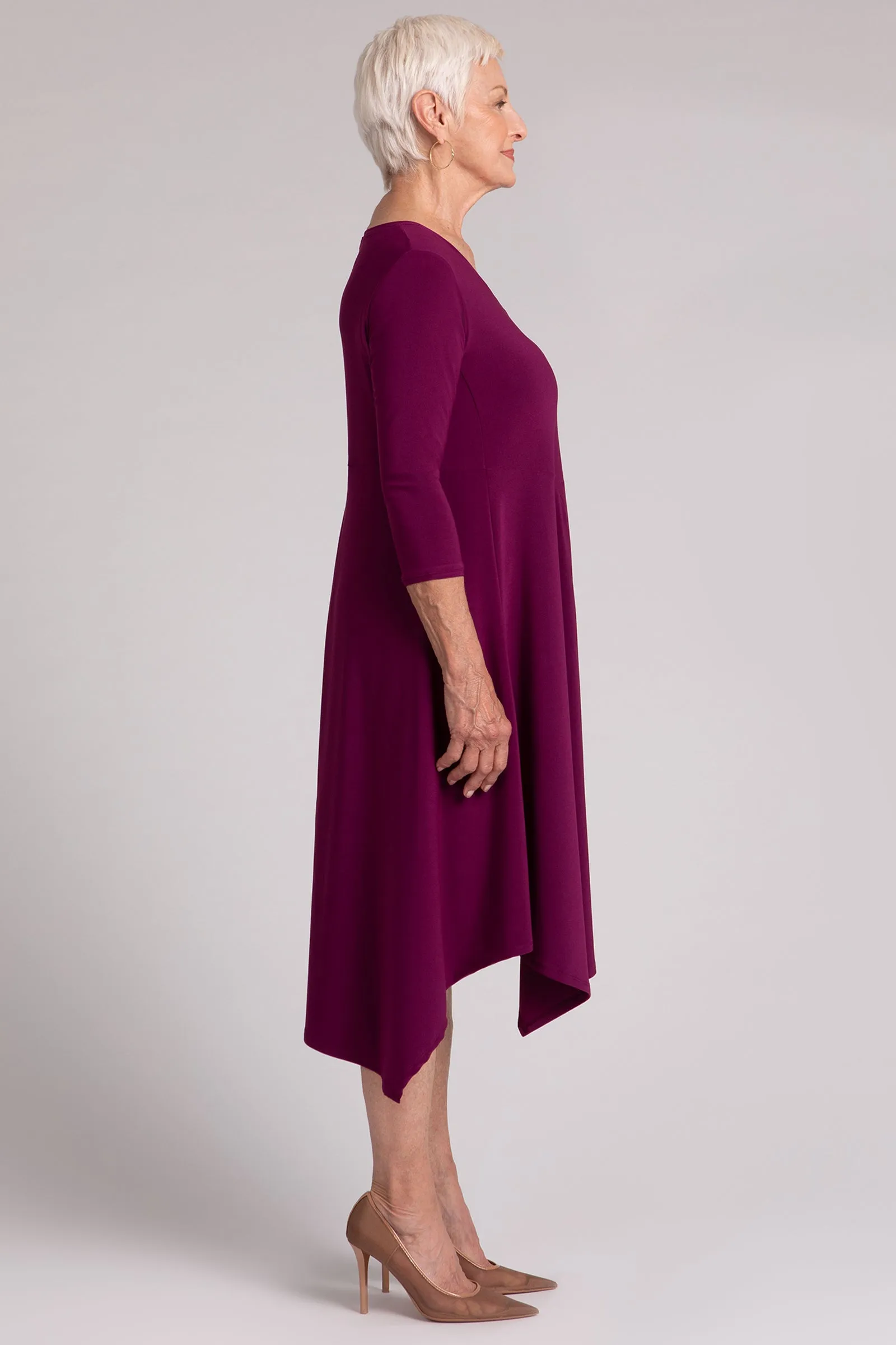 Slant Pocket Dress | Amaranth