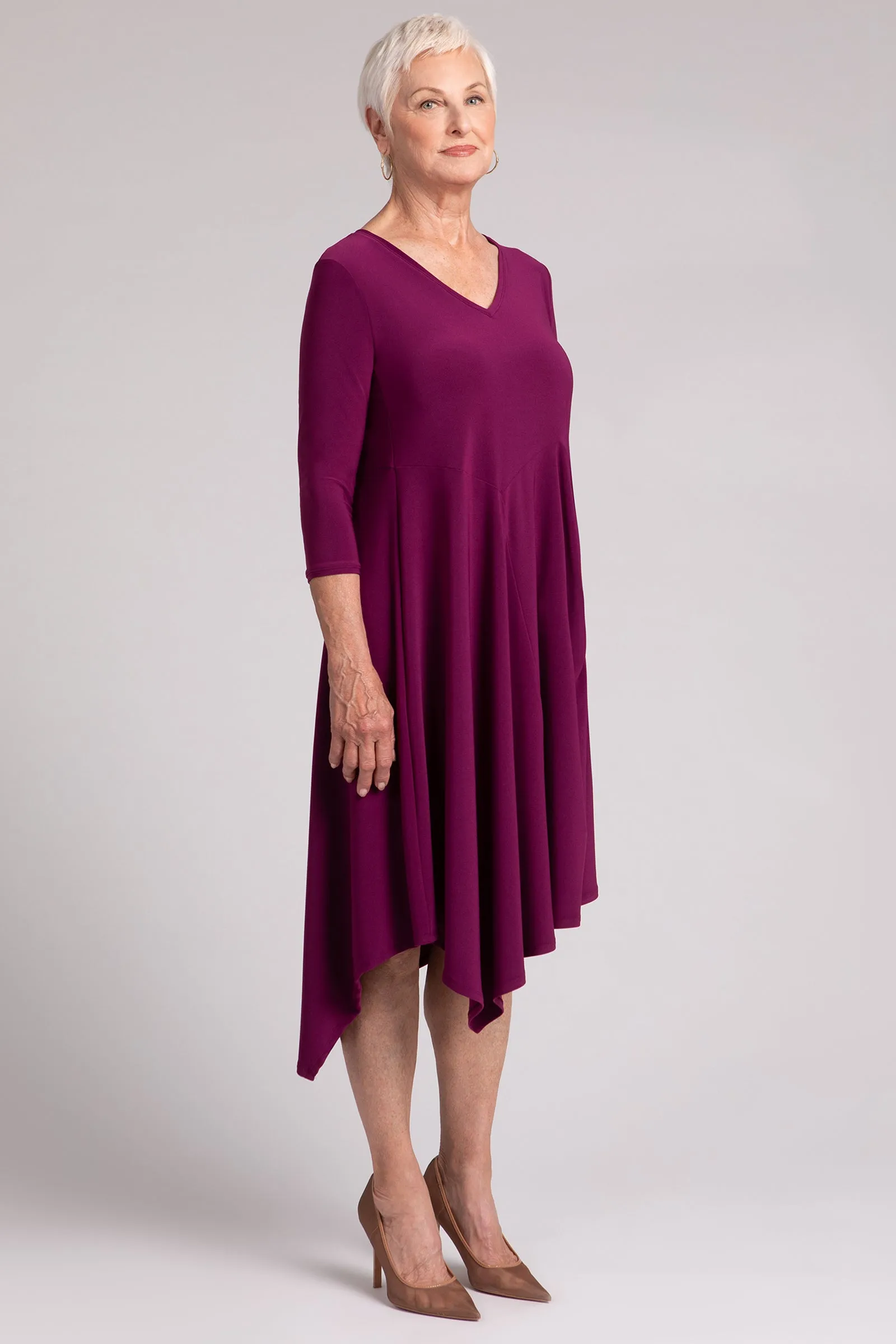 Slant Pocket Dress | Amaranth