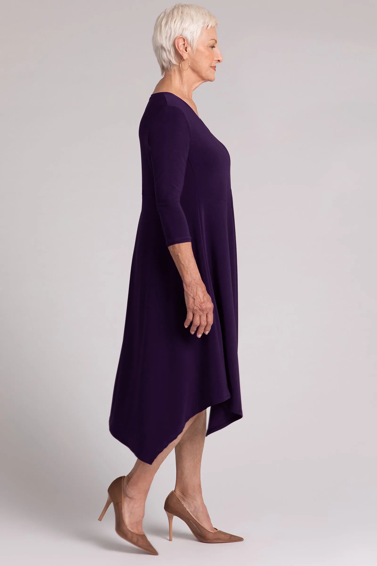Slant Pocket Dress | Blackberry