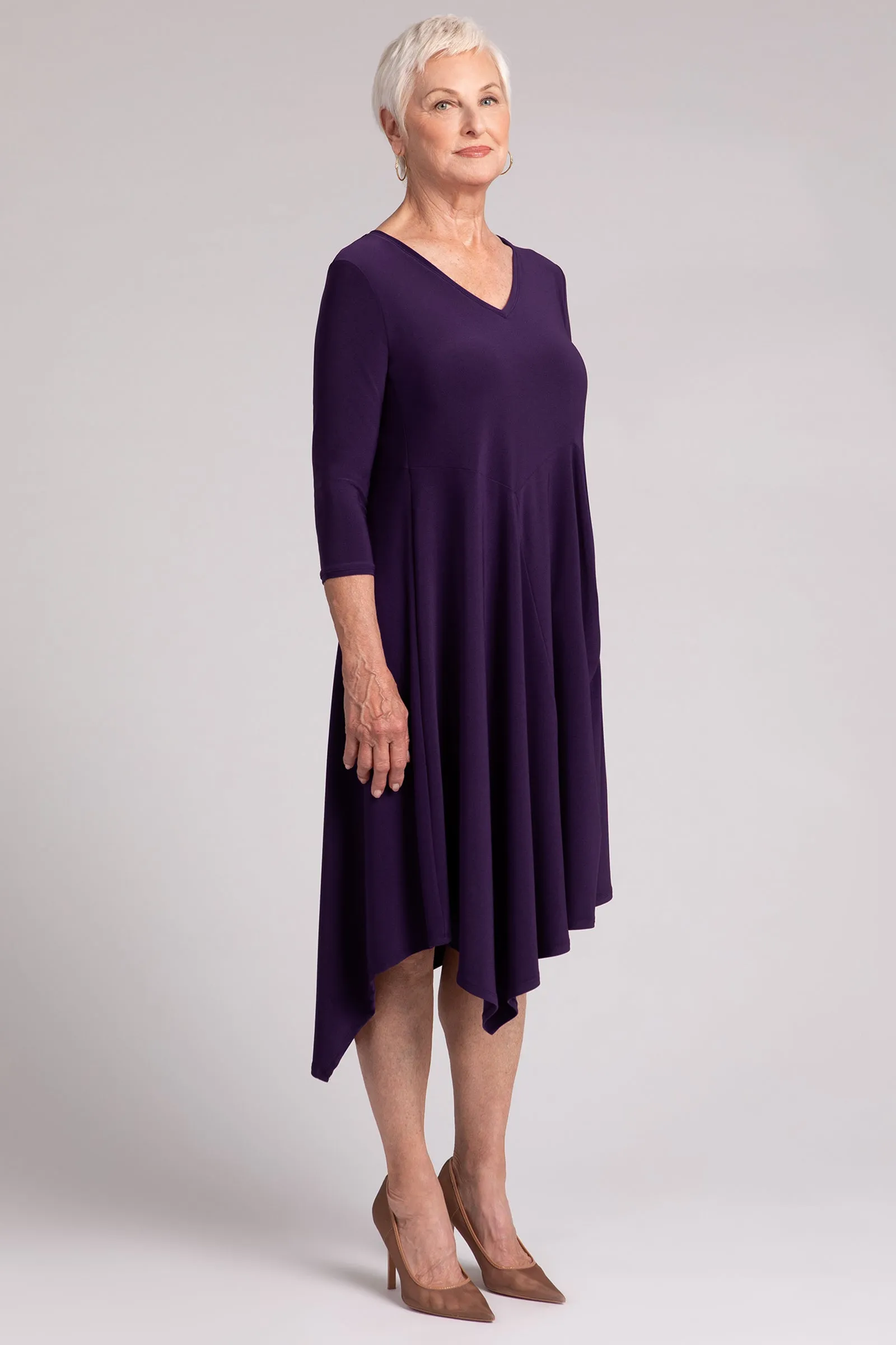 Slant Pocket Dress | Blackberry